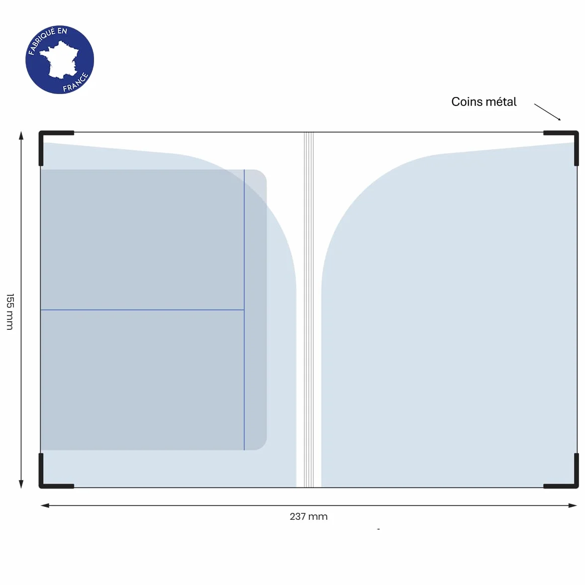 Color Pop Etui santé PVC Lilas 15,8 x 11,7 x 0,4 cm Fabrication française