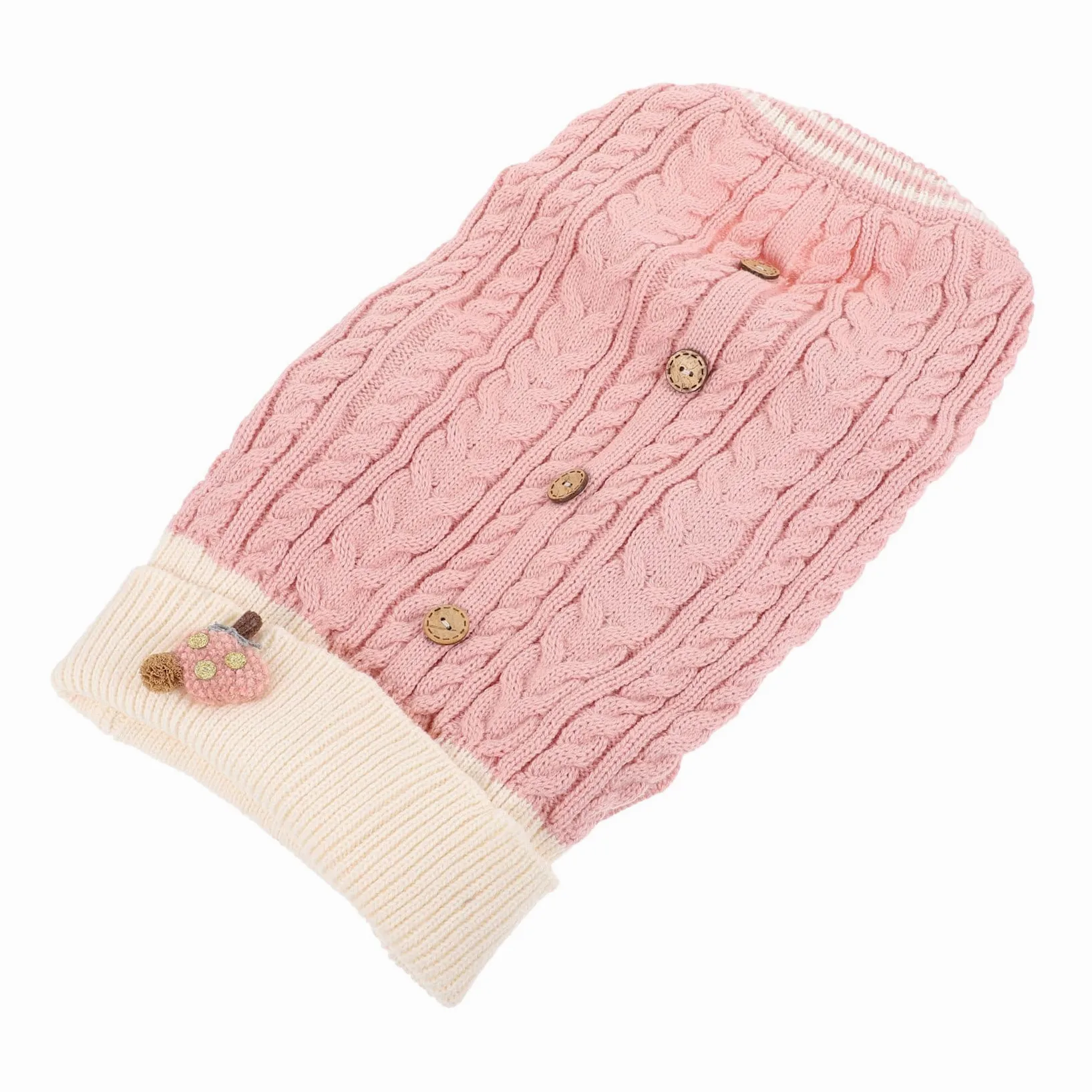 Toddmomy 3pièces Pull Chien Douillet pour -Hiver Vêtement pour Chiens Coton Épais Et Confortable Costume pour avec Manches Couleur Rose XS