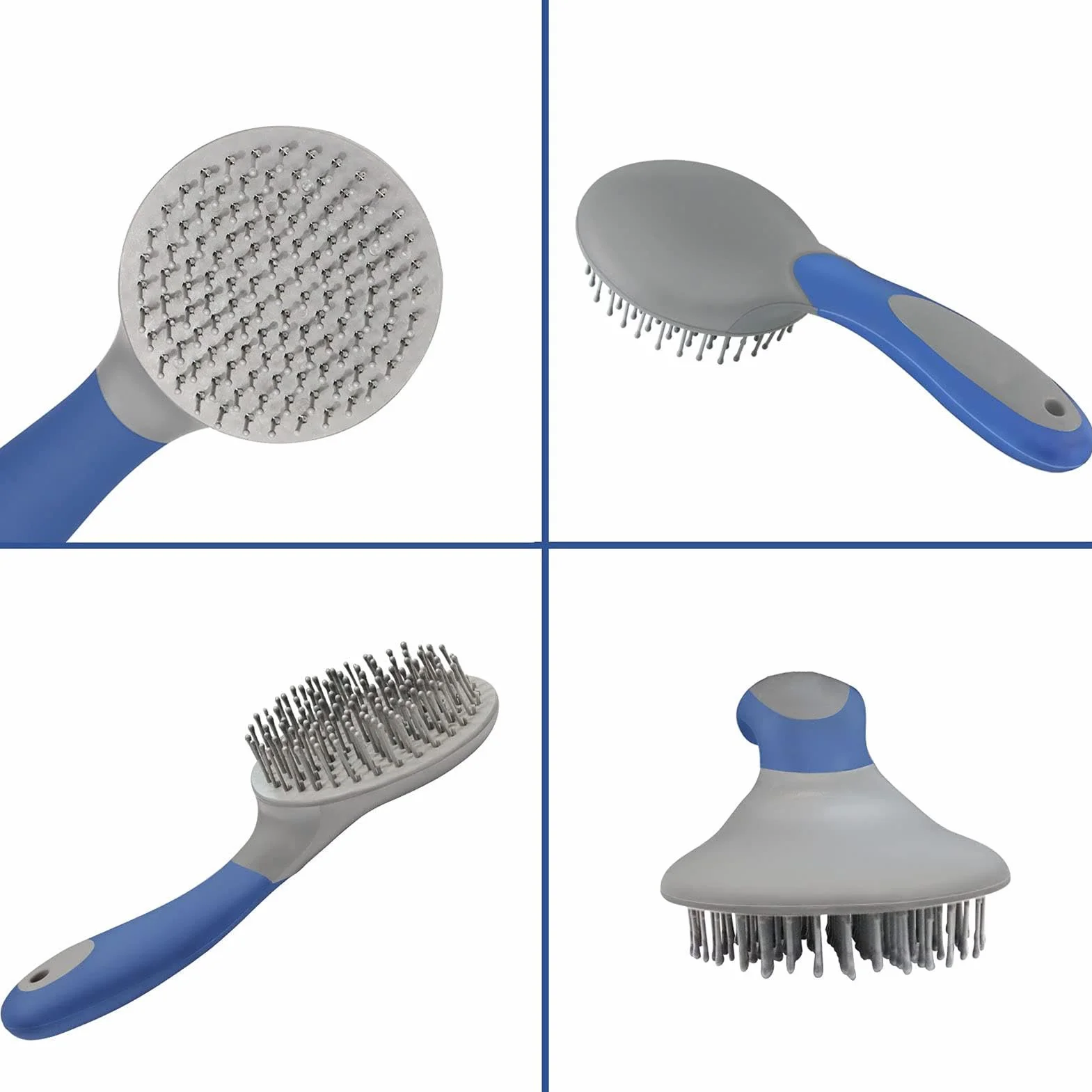 Brosse professionnelle pour crinière et queue, poignée humanisée, toilettage de cheval