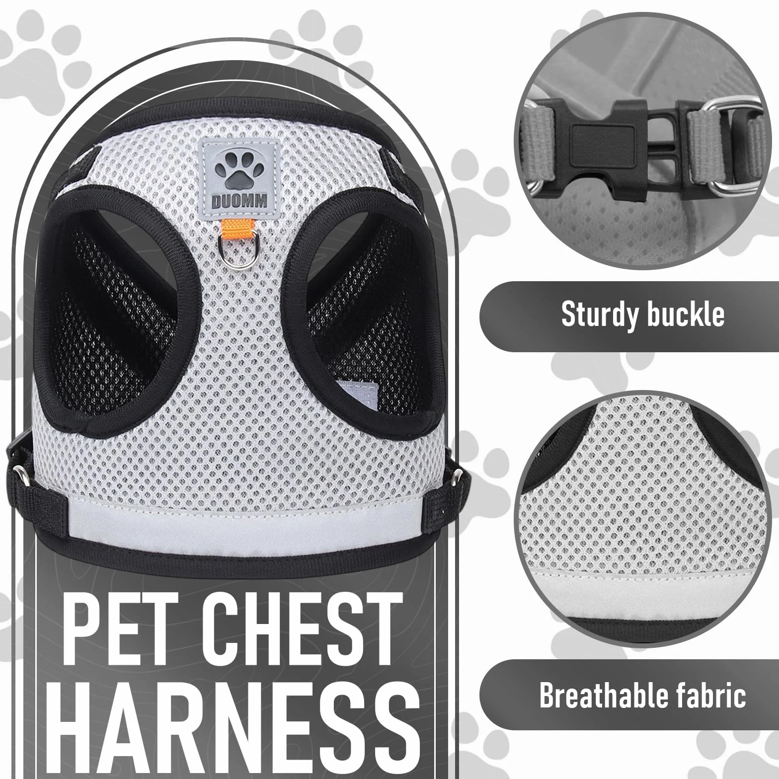 Harnais Chat Anti-Évasion avec Laisse Télescopique 5m, Ensemble pour Chatons et Petits Chiens