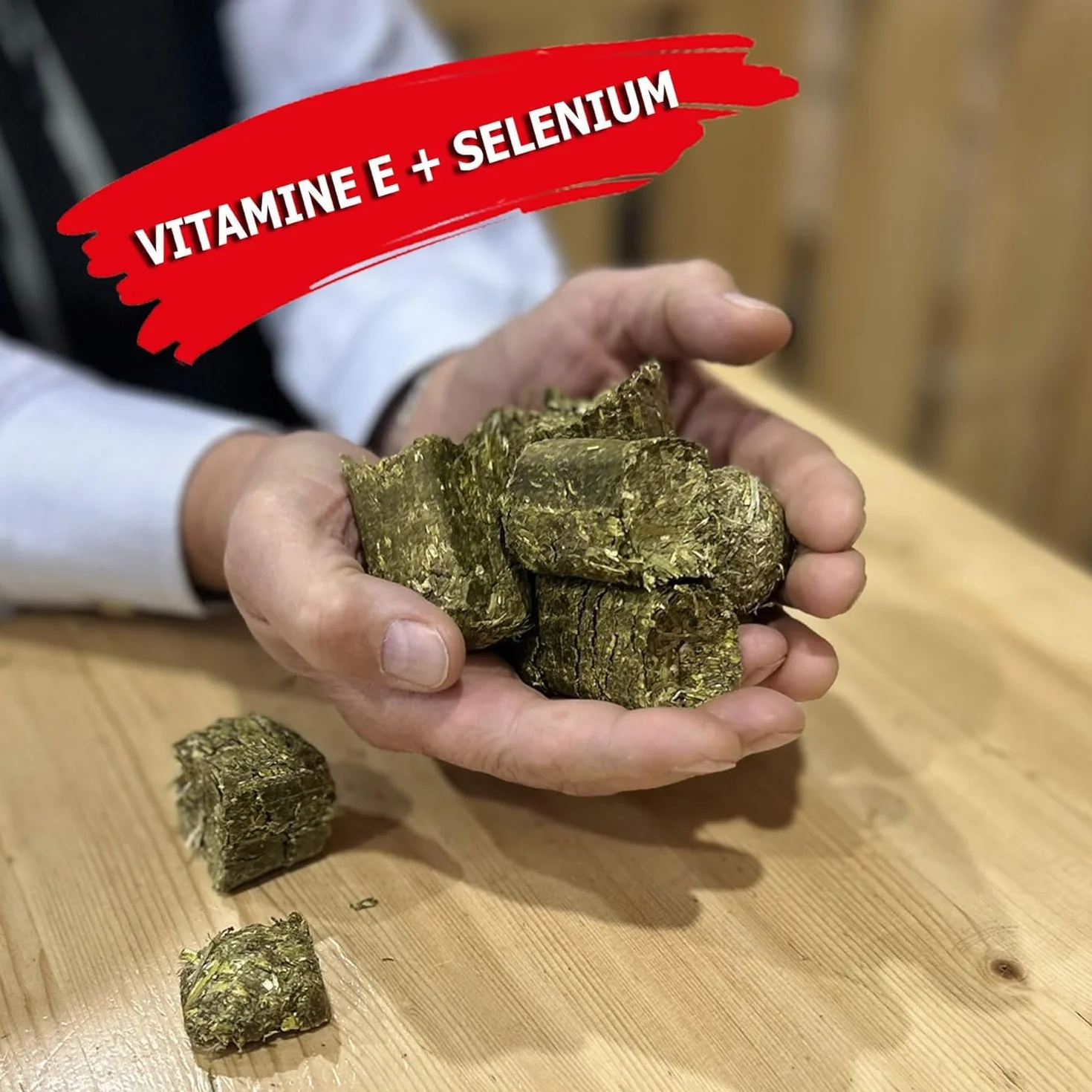 Wafer 20kg Alimentation Chevaux 100% Luzerne Naturelle Nourriture Haut-de-Gamme pour Cheval