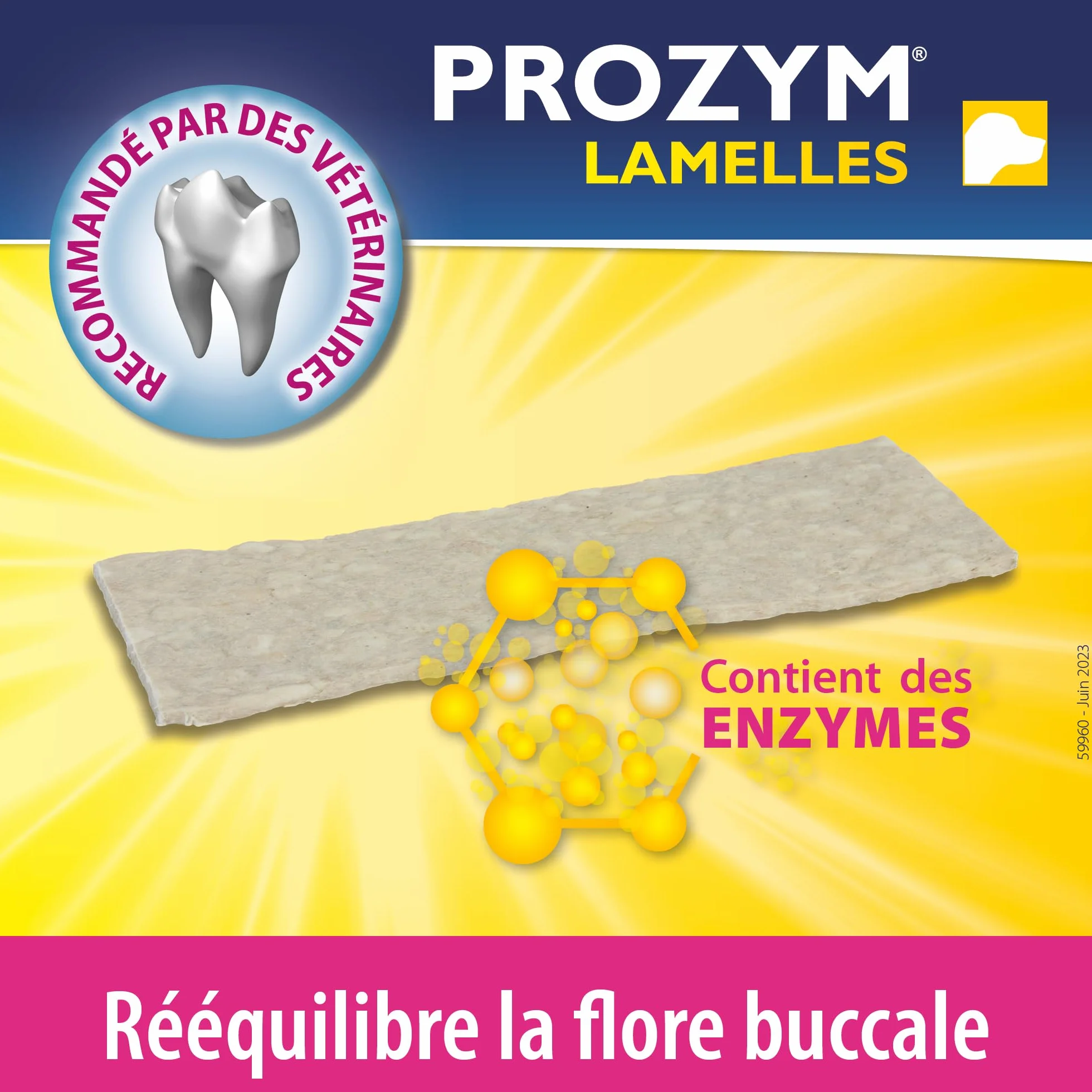 Prozym Lamelles Chiens Soin Dentaire Anti-tartre Anti-Plaque Haleine Fraîche (S)