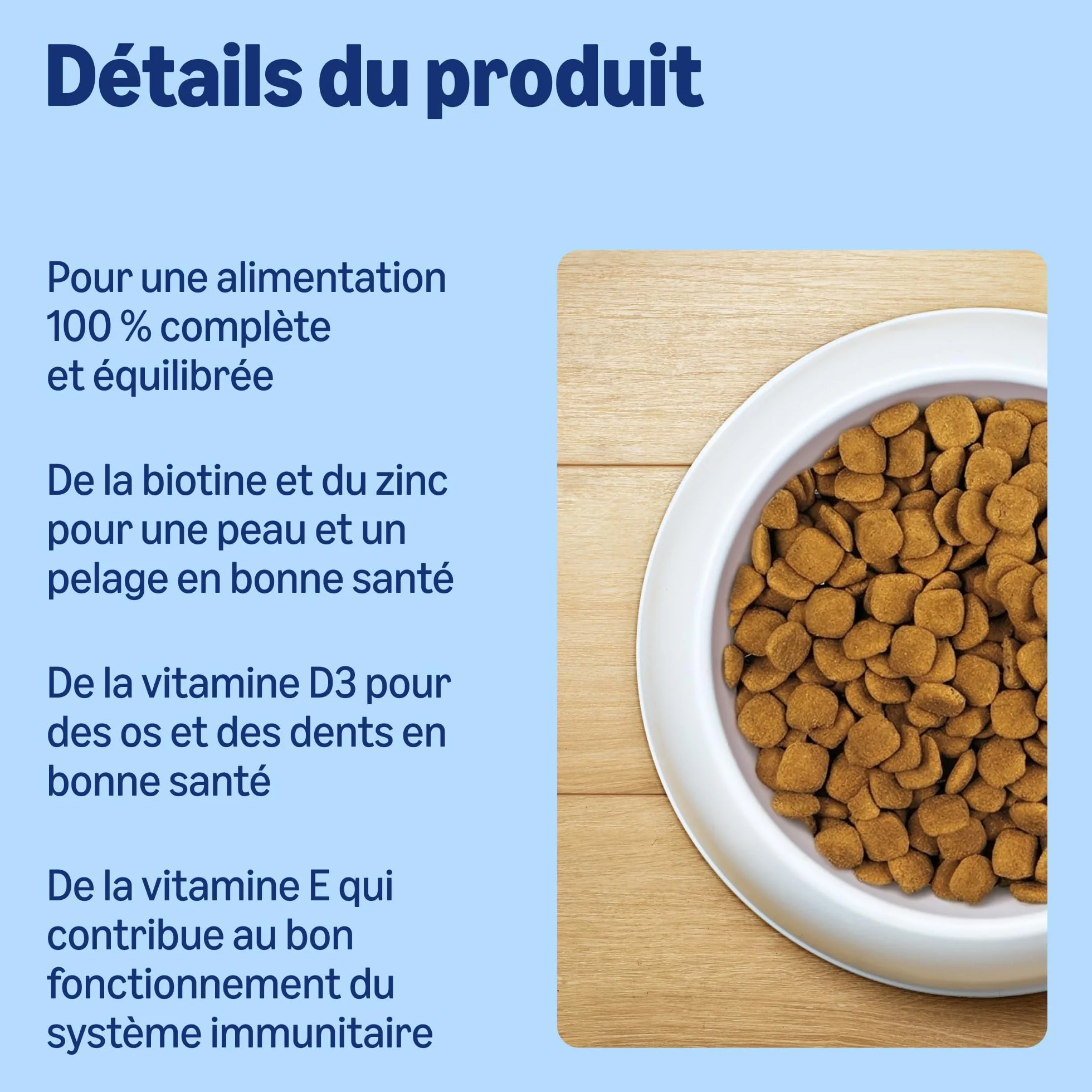 Croquettes Complètes Pour Chien Adulte Poulet aux Pois 5kg