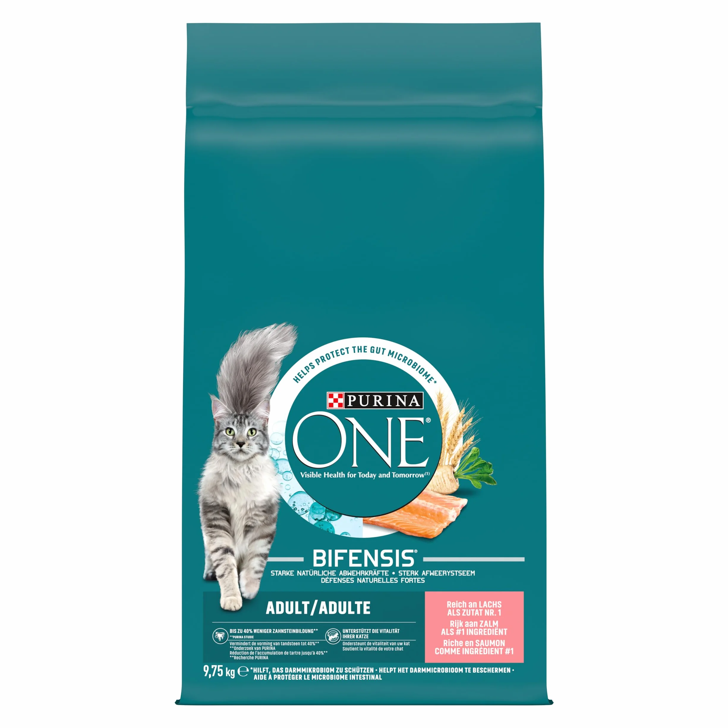 PURINA ONE BIFENSIS Croquettes Chat Adulte Stérilisé Au Saumon 9,5kg