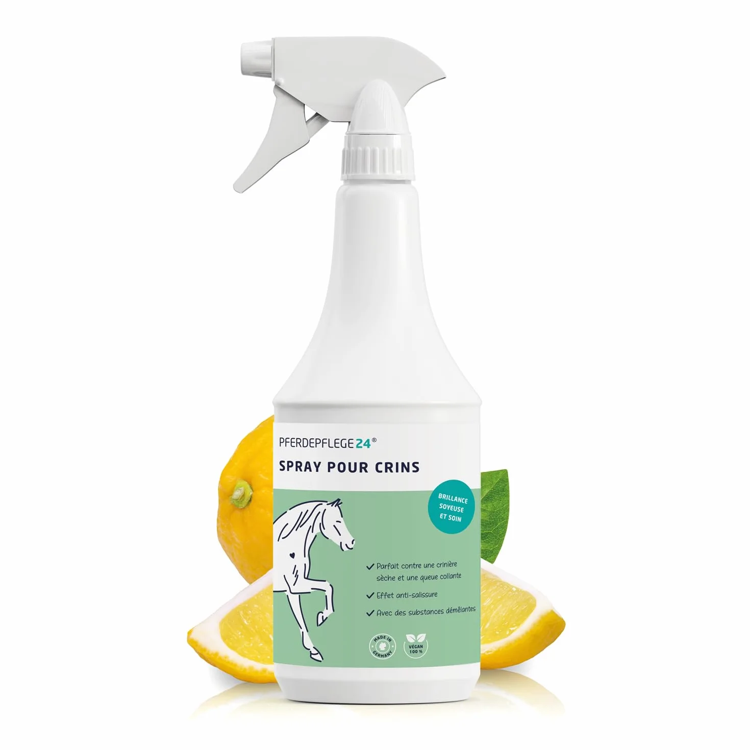 Spray de crins pour Chevaux 1l - Brillance éclatante, Démêlage & Pelage sain