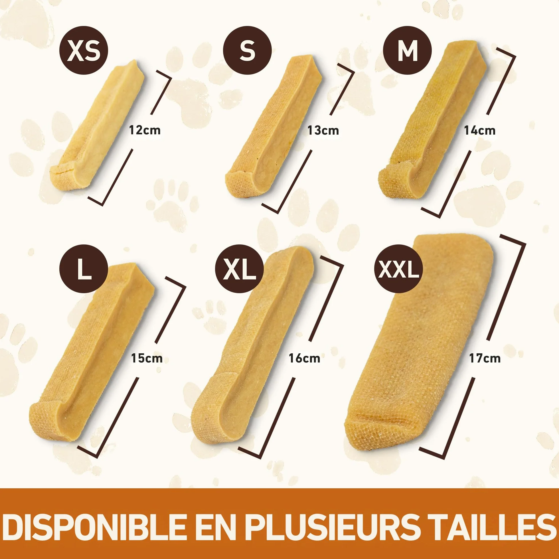 Wildfang Fromage de Yak Jouet pour Chien à Mâcher S 40g Lot de 3 Bâtonnet Dentaire Churpi