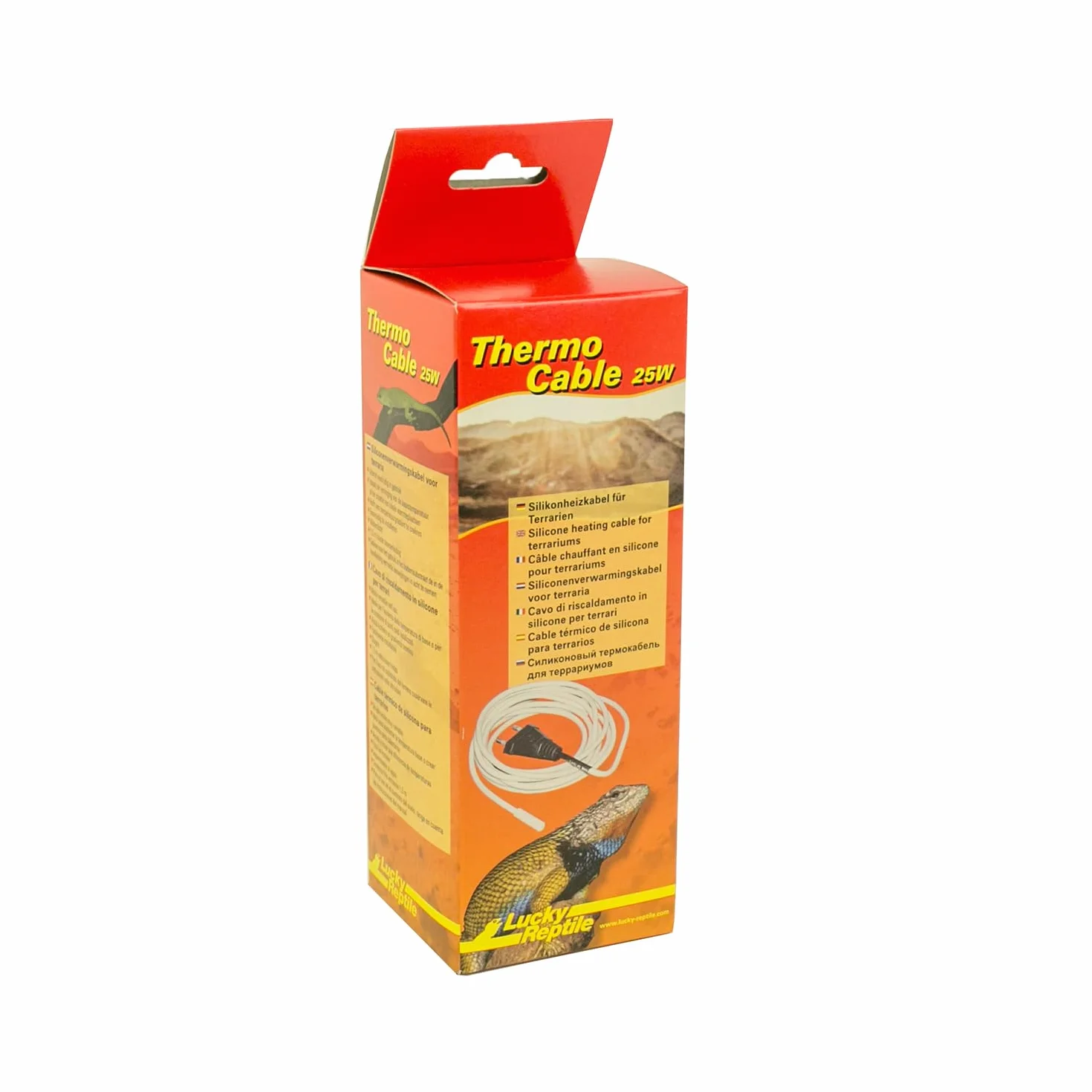 Lucky Reptile Thermo Cable Câble Chauffant 25 W 4,8 m Terrarium Silicone étanche