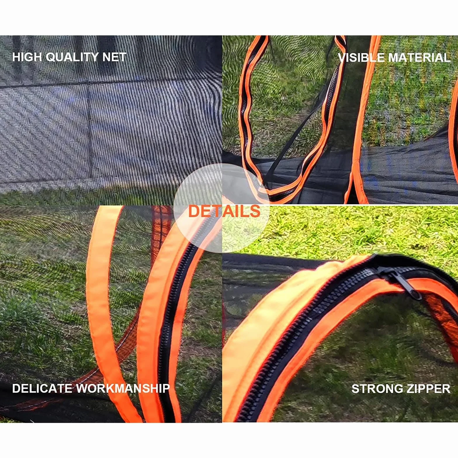 Enclos d'extérieur pour chat Tente portable 6 en 1 Parc tunnel intérieur extérieur pour chats lapins furets petits animaux