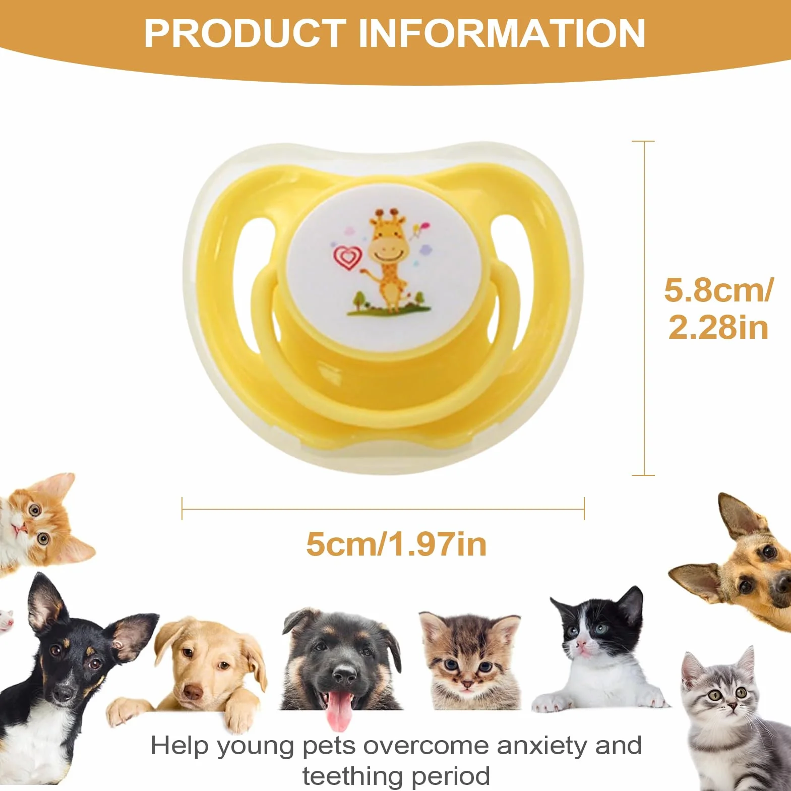 Tétine pour Chaton en Silicone Forme Papillon 4 Pièces avec Étui Antipoussière