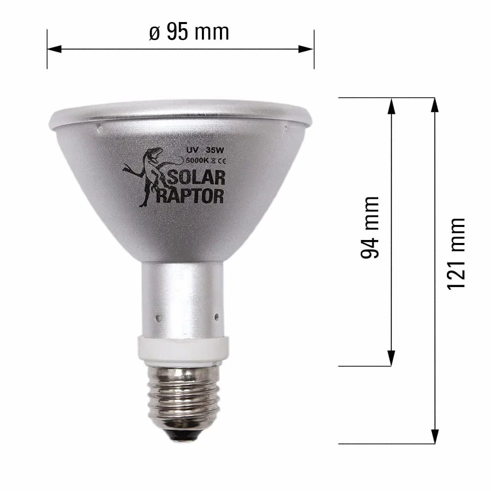 Lampe à vapeur métallique HID 35W UV Chaleur pour terrariums