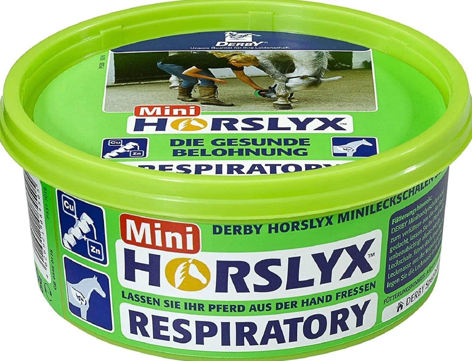 PFIFF Mini Horslyx Masse à lécher, complément Alimentaire pour Chevaux, Respiratory 650 g