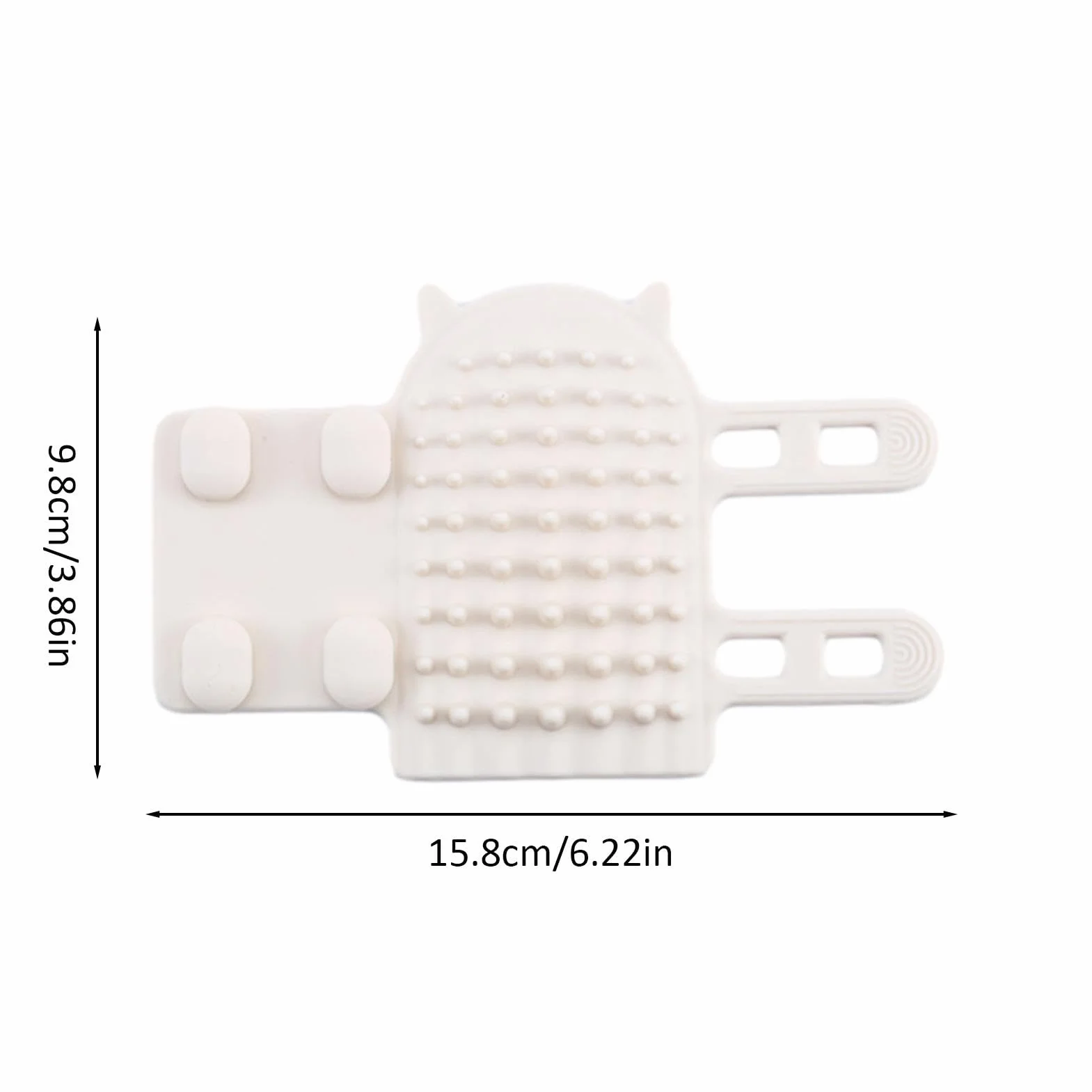Cat Scratcher Brosse d’angle pour chat Brosse murale Silicone Auto-toiletteur Grattoir doux Visage
