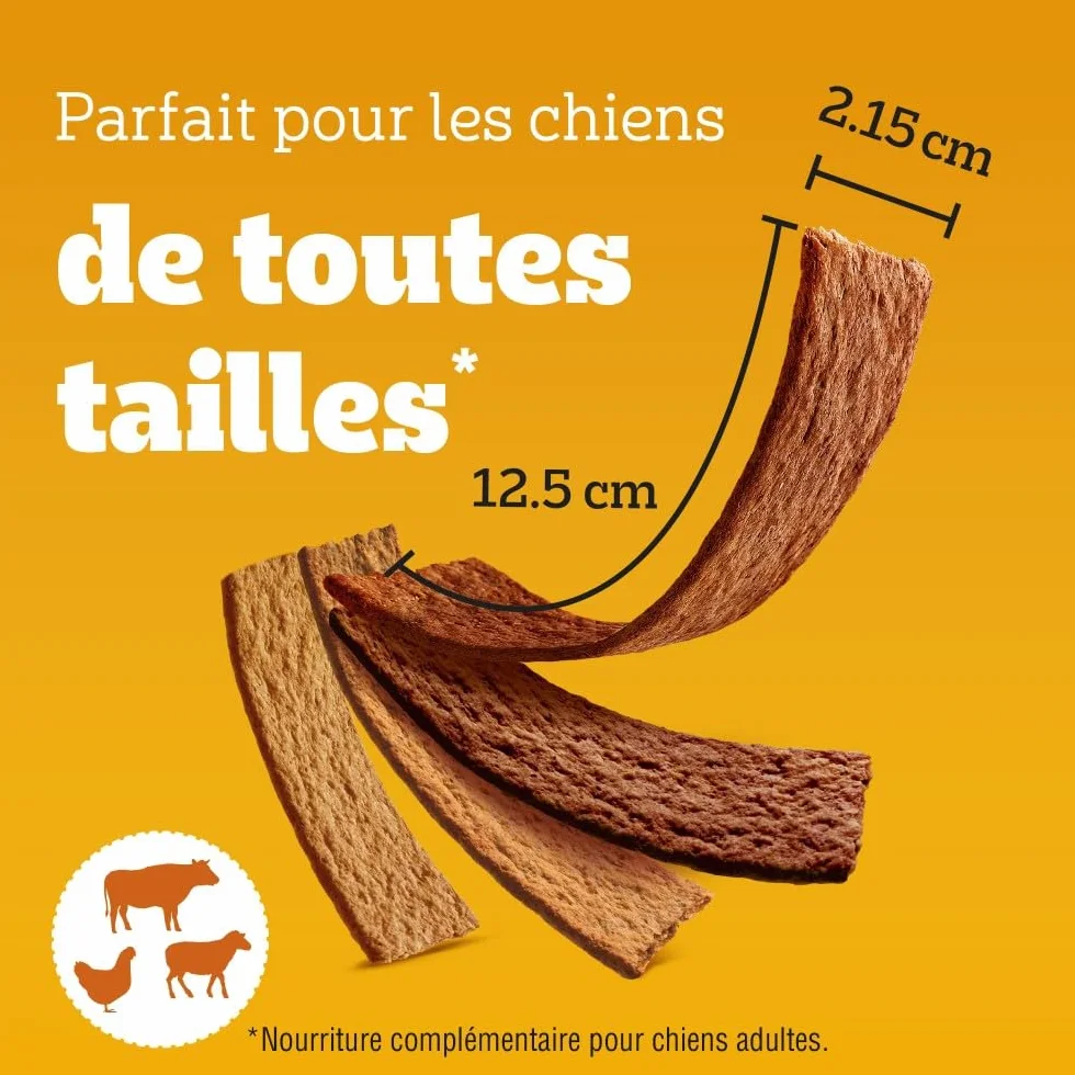 Pedigree Schmackos Multi Mix 110 lamelles friandises pour Chien Bœuf, Volailles et Agneau Mega Box