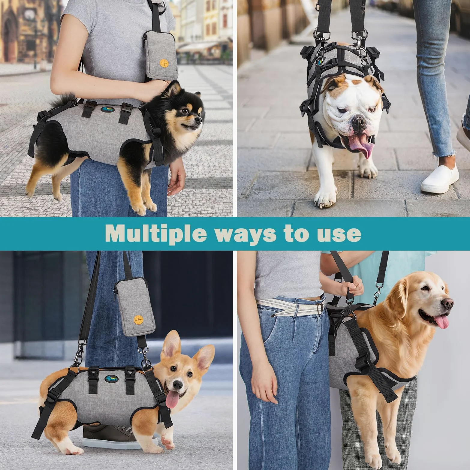FITNATE Ownpets Sac de transport pour chien et chat Taille M