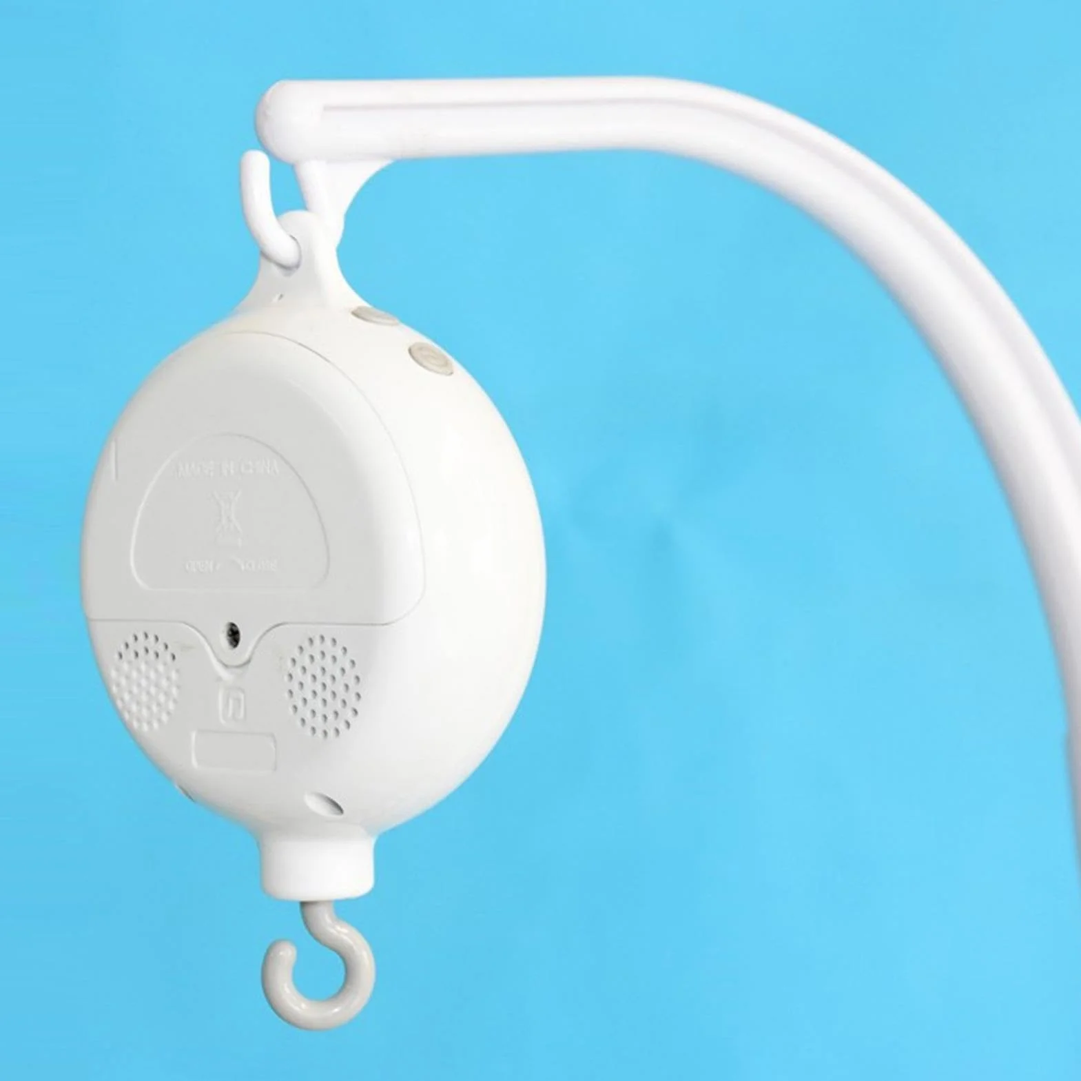 Boîte à musique mobile pour berceau de bébé 35 mélodies douces à piles Portable avec crochet rotatif
