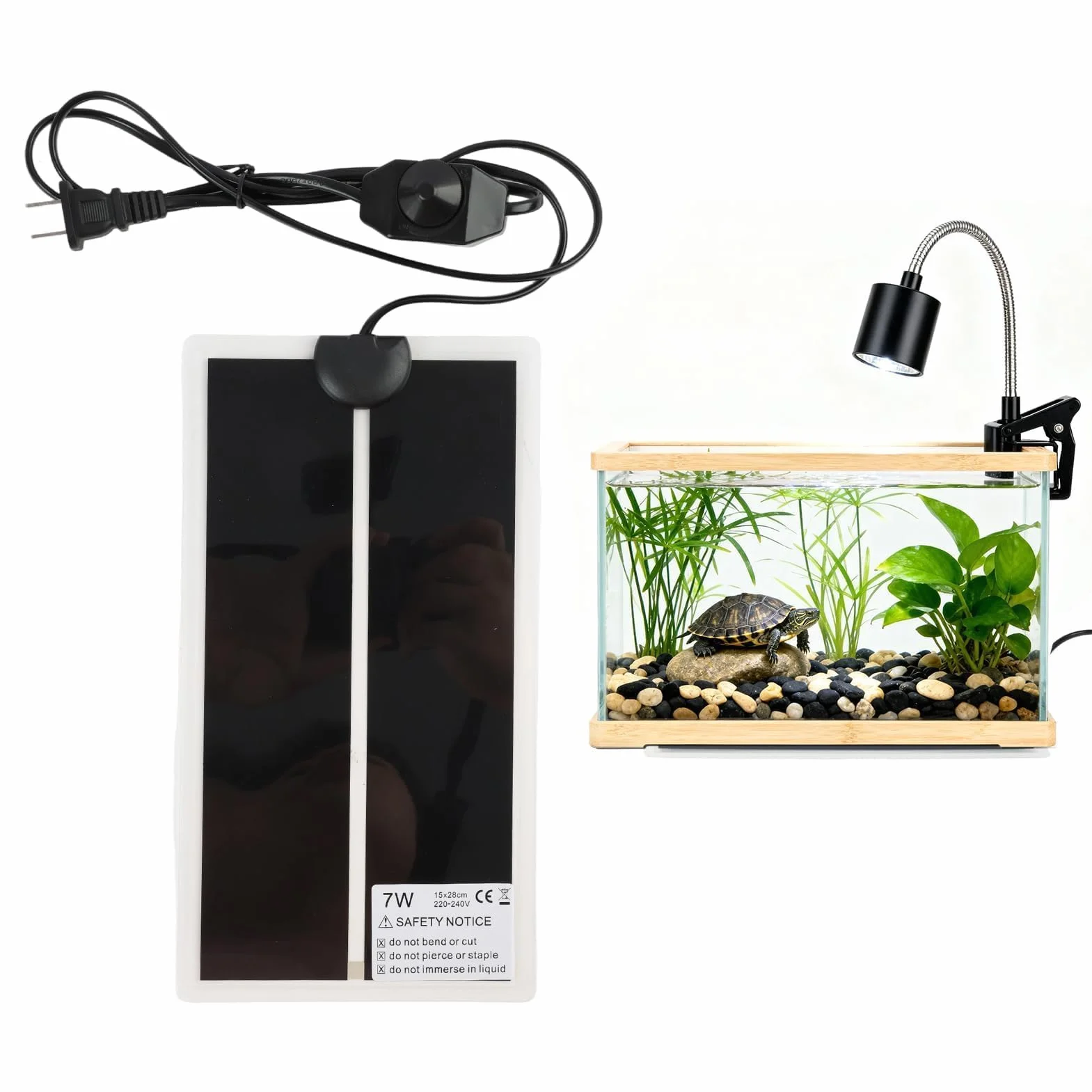 Tapis Chauffant pour Terrarium 35 Degrés Réglable pour Reptiles