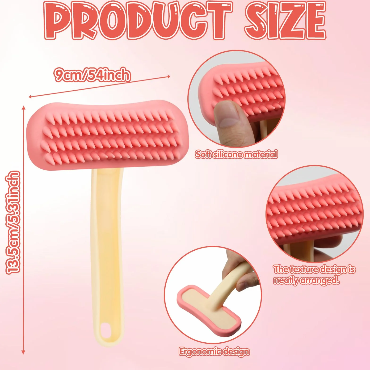 Brosse pour lapin en silicone souple, peigne de massage pour petits animaux, kit de toilettage pour chats et chiots