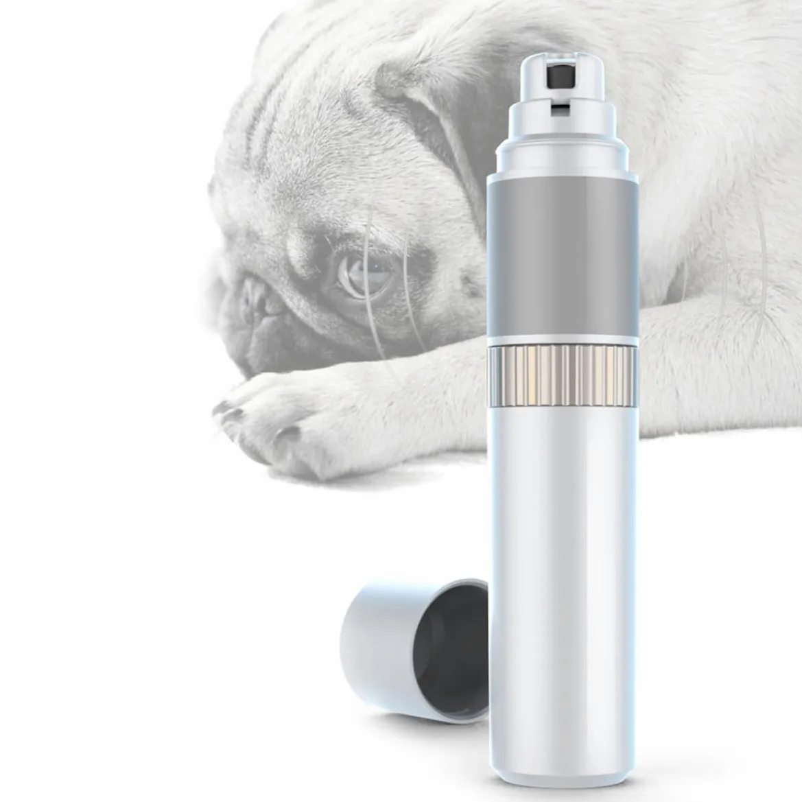 Coupe-Ongles pour Limer et Couper Les Griffes de Chats et Chiens pour Animaux Vitesse Réglable Blanc Électrique et Résistance à l'usure, Outil Portable de Chats et Chiens