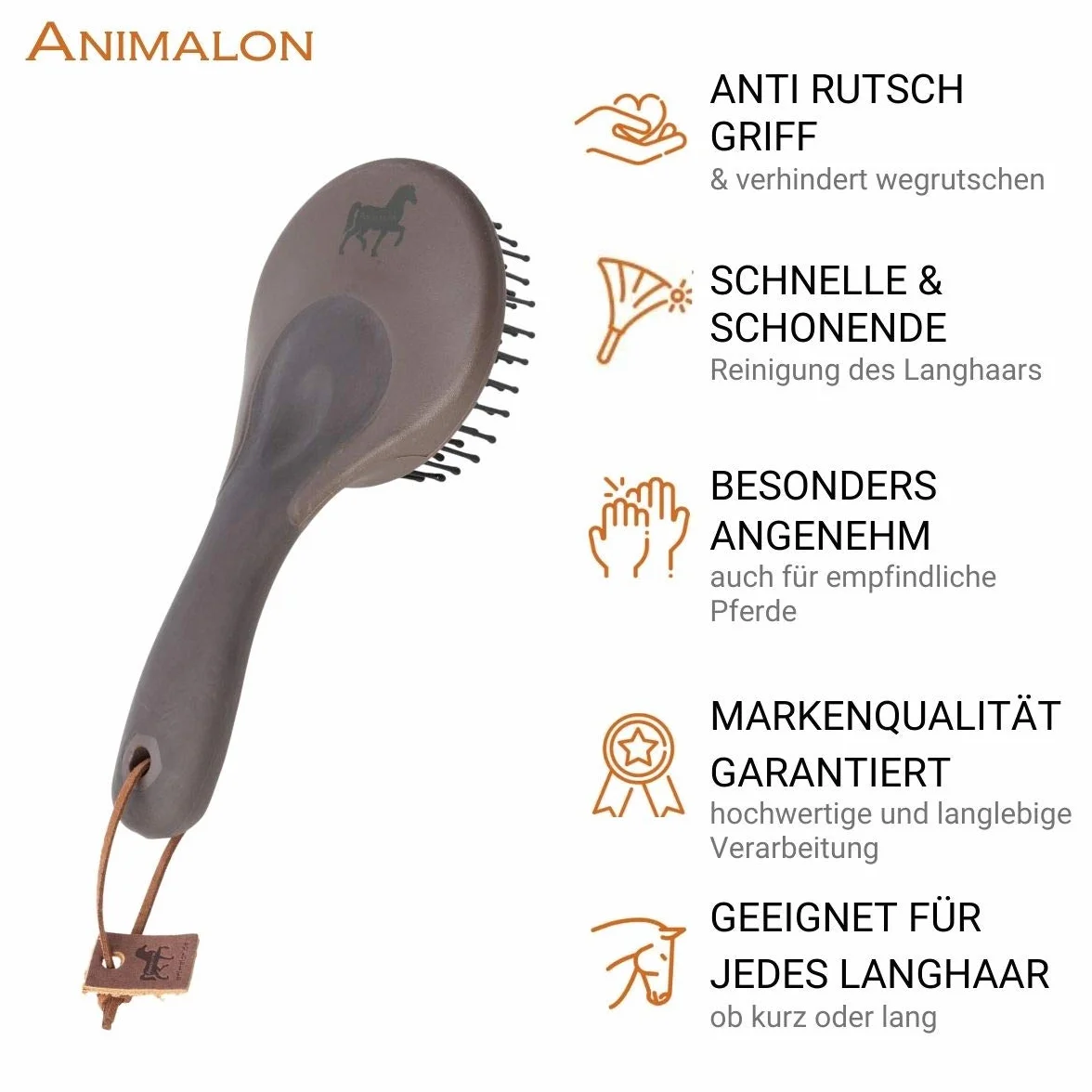 Animalon brosse pour crinière et queue de cheval peigne accessoires de soins