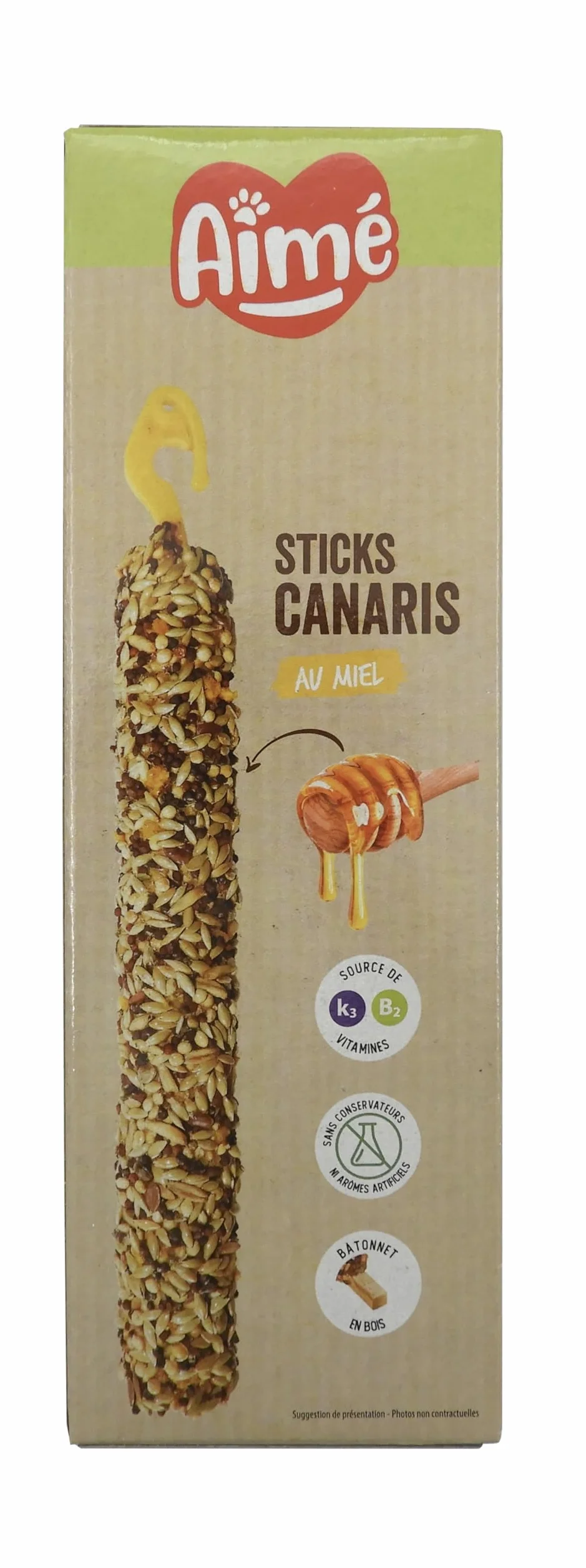 Aime Baguettes au Miel pour Canaris 2 Baguettes Croustillantes
