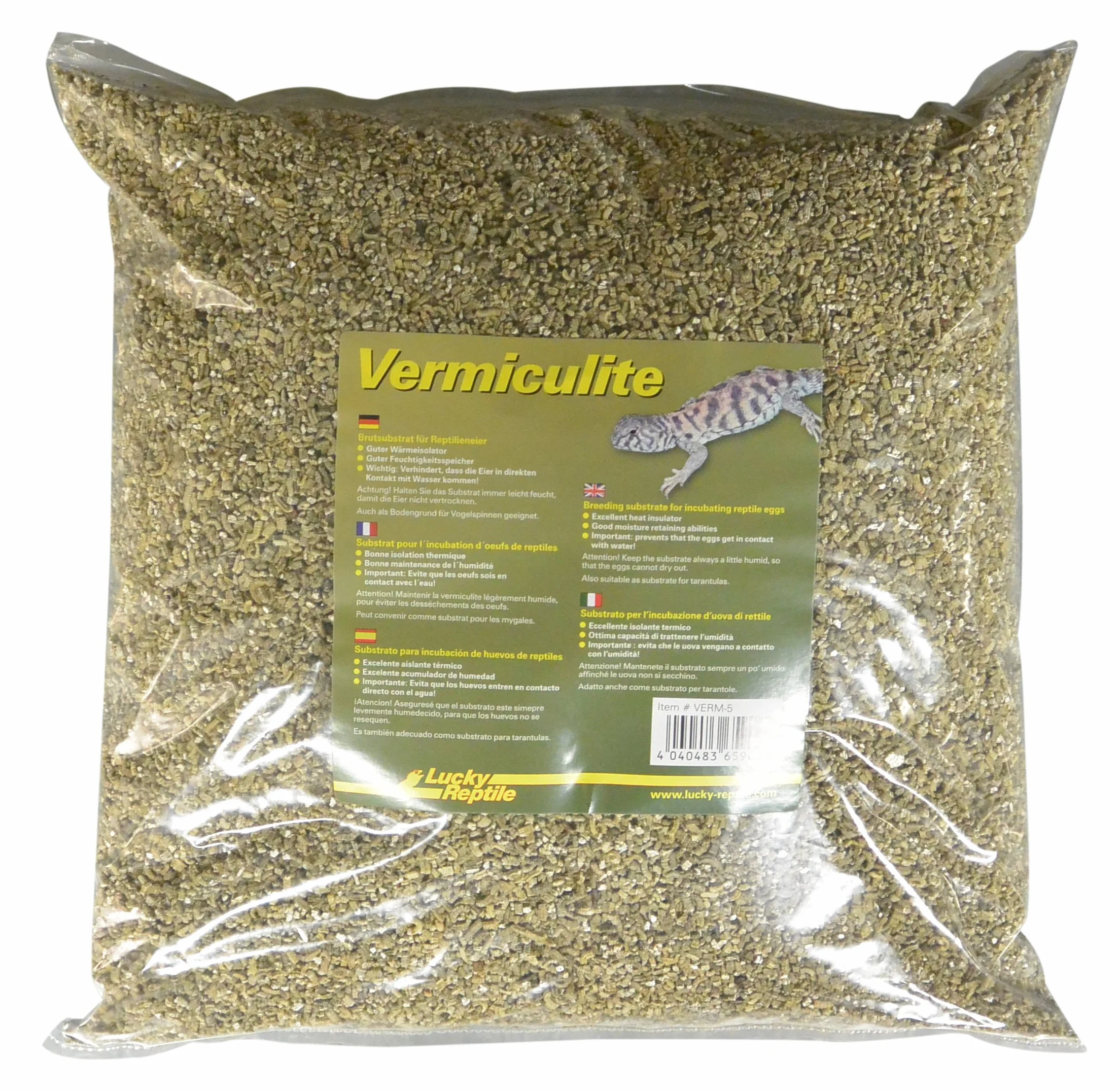 Lucky Reptile Vermiculite 5 L substrat d'incubation pour œufs de Reptiles
