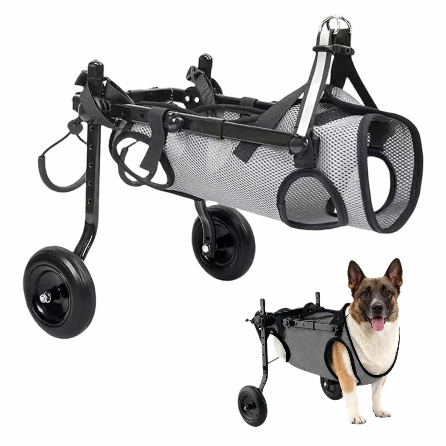 Petit fauteuil roulant pour chien pattes arrières taille S