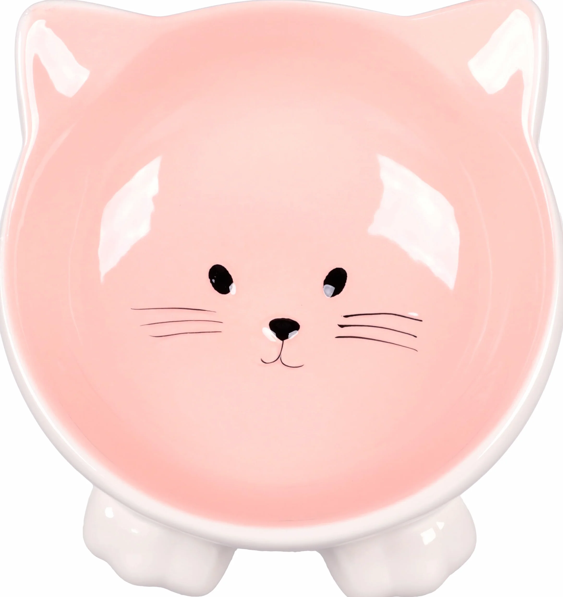 Flamingo Gamelle pour Chats Puzi Rose - Gamelle Antidérapante Céramique 125ML