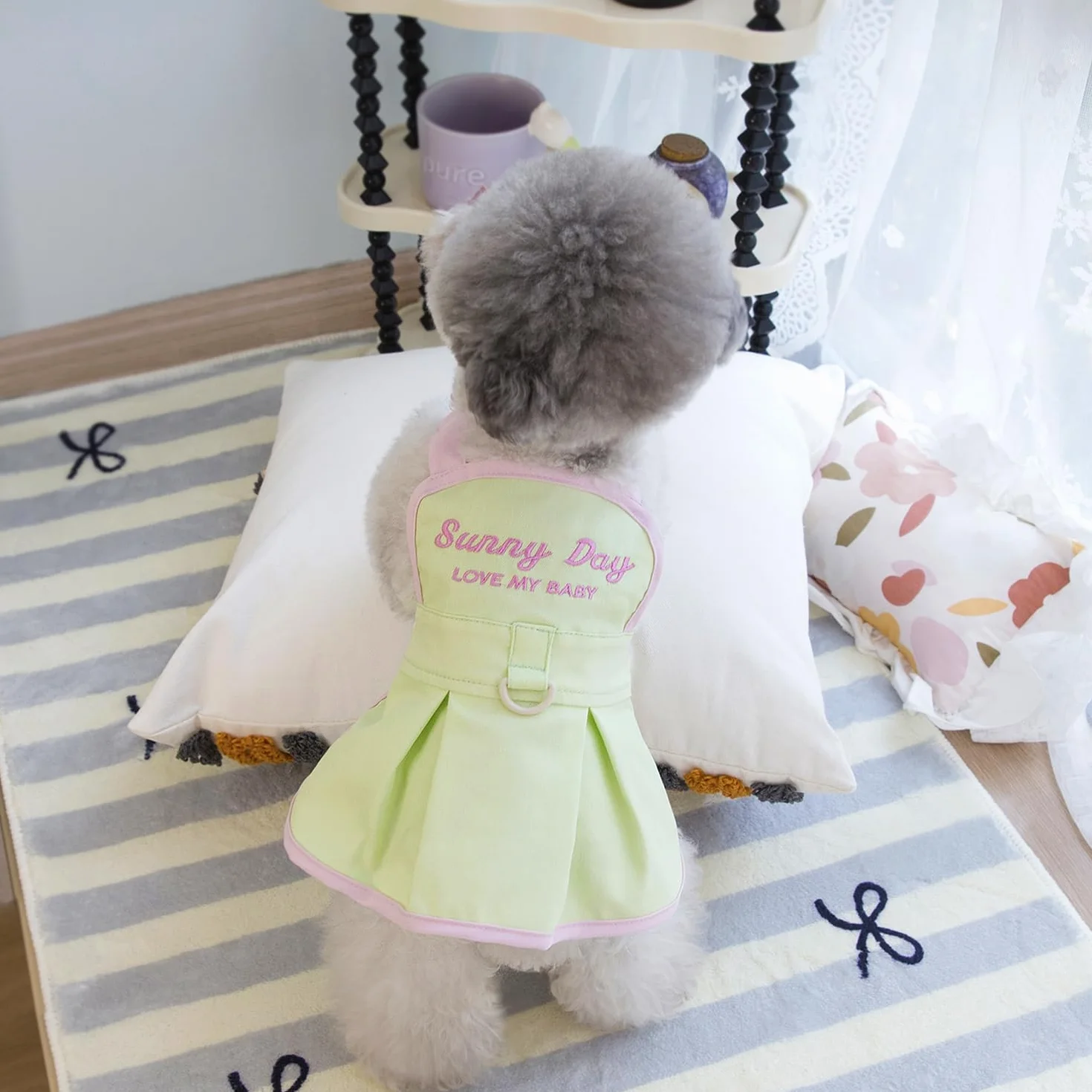 Chien Robes Luxe Princesse Ensoleillé Mariage Soirée Été Porte-Jarretelles Jupe Robe pour Petit Chien Fille