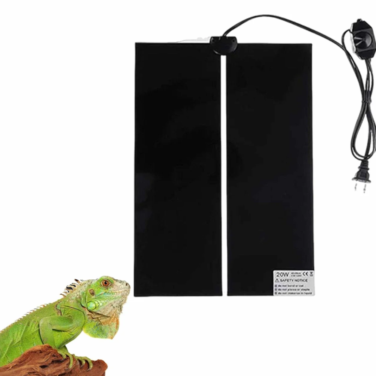 ReptilHábitat Tapis Chauffant 20W 42x28CM avec Contrôle De La Température pour Aquarium Reptiles