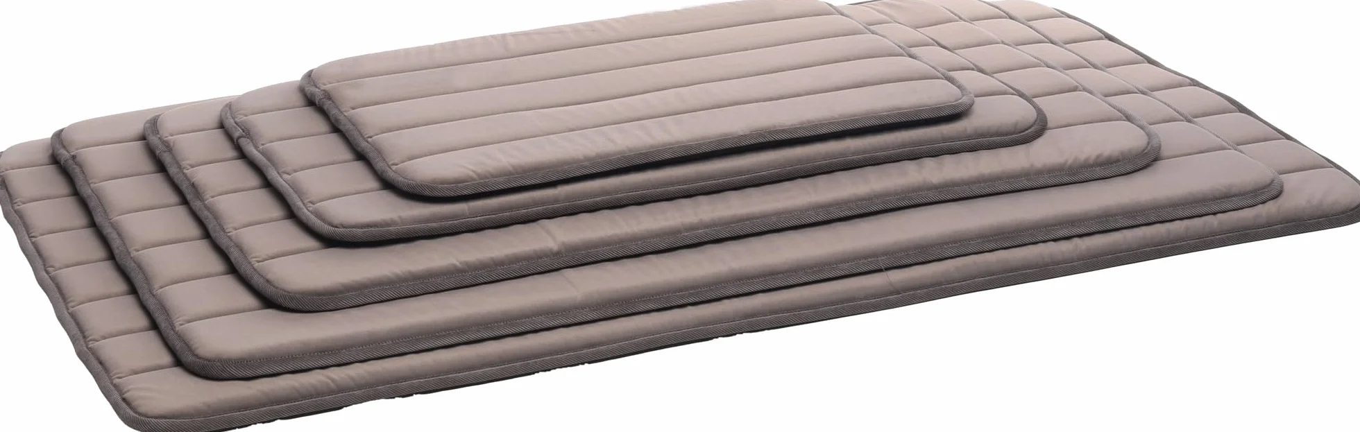 Panier Chien Orthopédique Xana Taupe Mousse Mémoire de Forme 55,5 x 38,5 x 2 cm