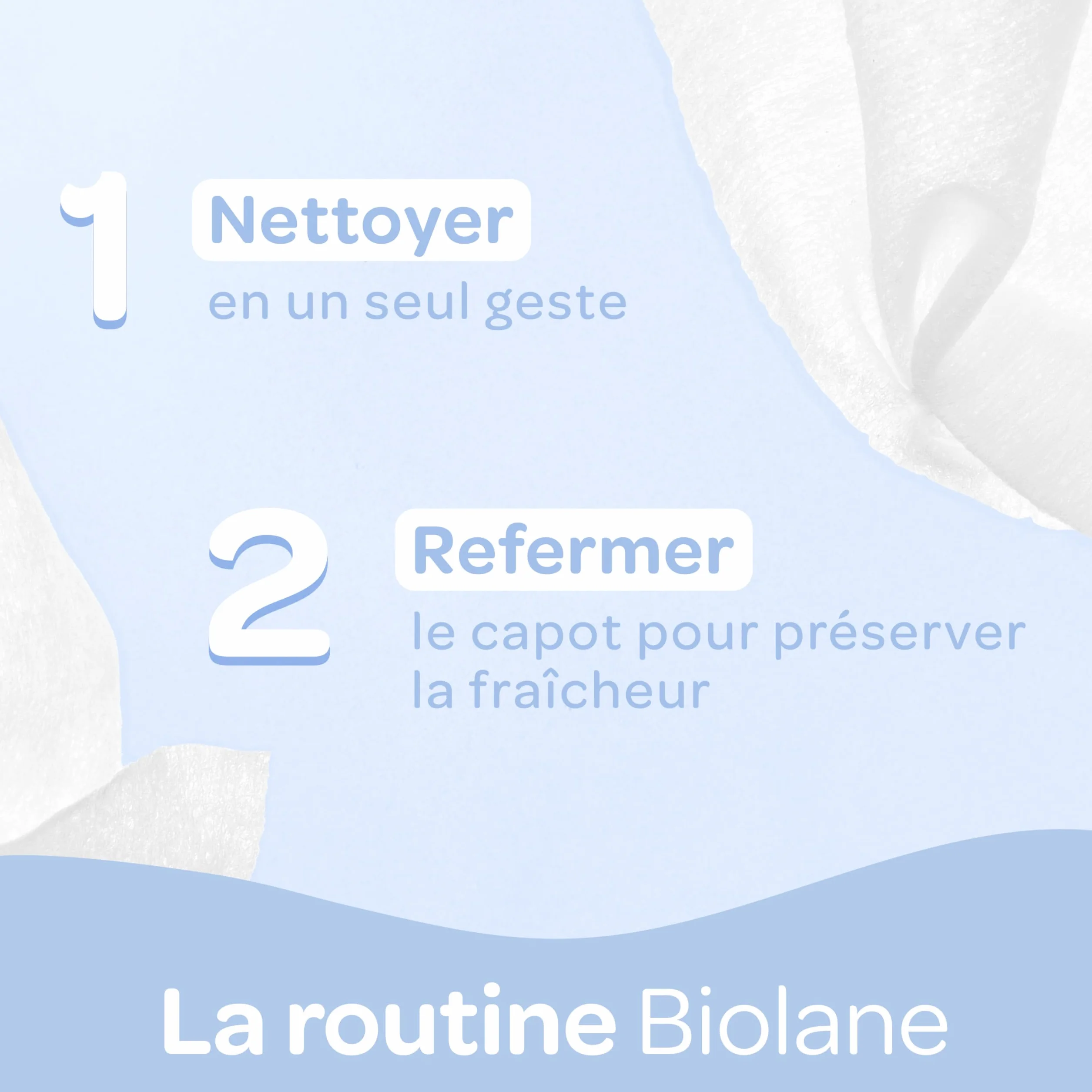 BIOLANE Lingettes bébé à l'eau 225 Lingettes Lot de 3x75 Nettoyage doux sans rinçage dès la naissance