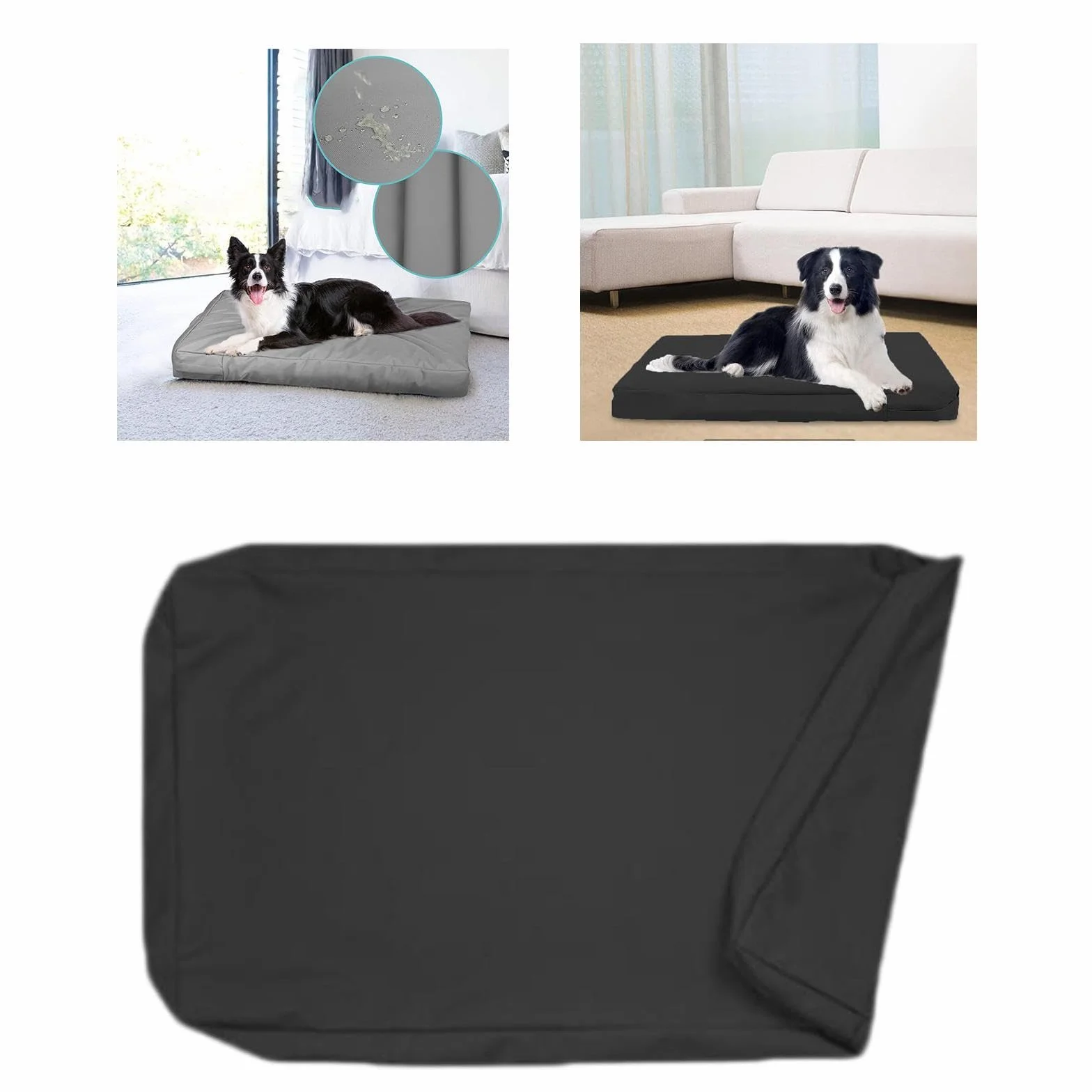 Sharplace Housse de lit imperméable pour Chien Lavable Coussin Cage de Chien de Remplacement