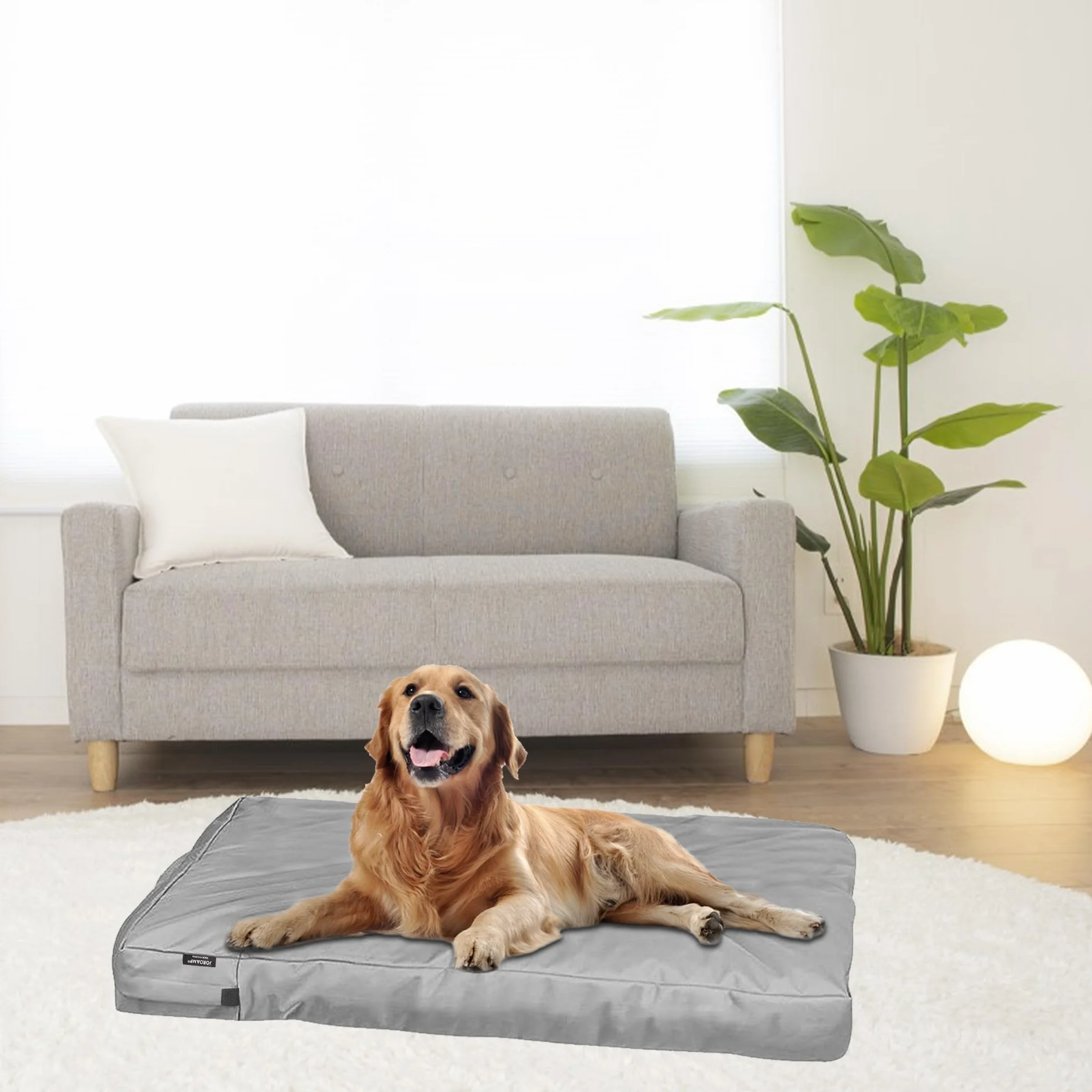 Housse de lit imperméable en Toile avec Fermeture éclair Lavable pour Cage de Chien 101,6 x 68,6 x 10,2 cm