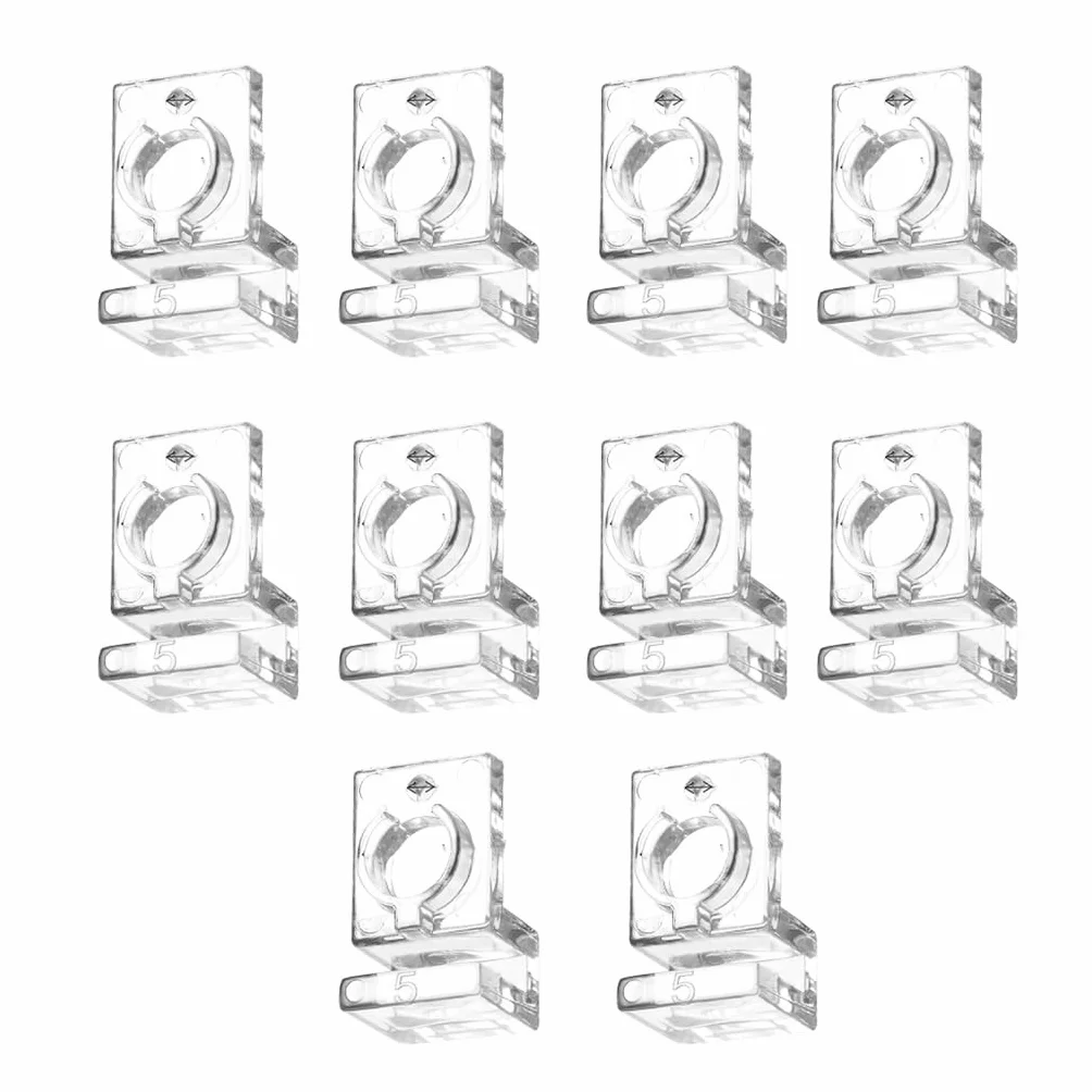 Clips de fixation pour couvercles d'aquarium, lot de 10, épaisseurs multiples