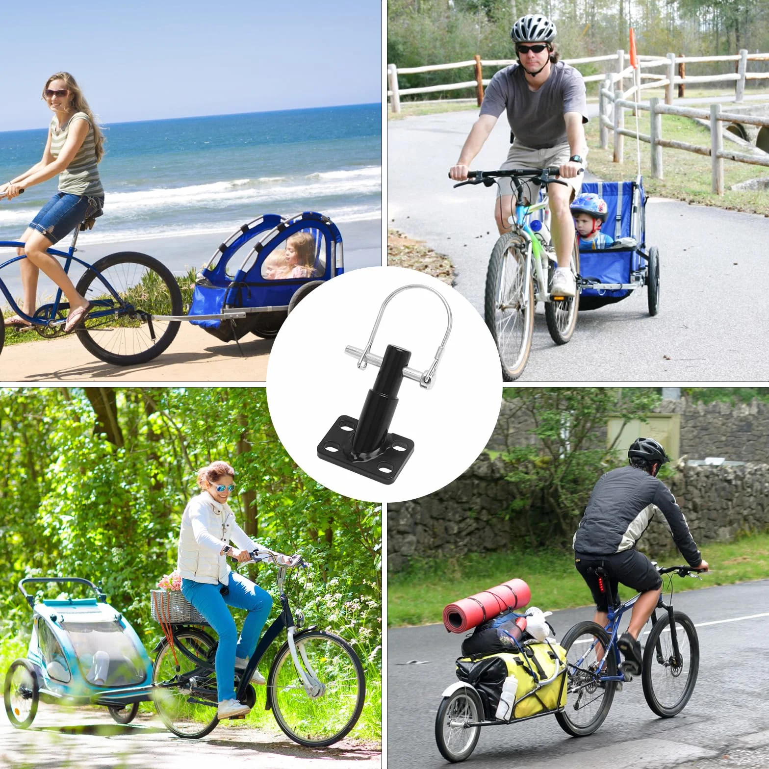Attelage Universel pour Vélo avec Goupille de Sécurité VOSSOT