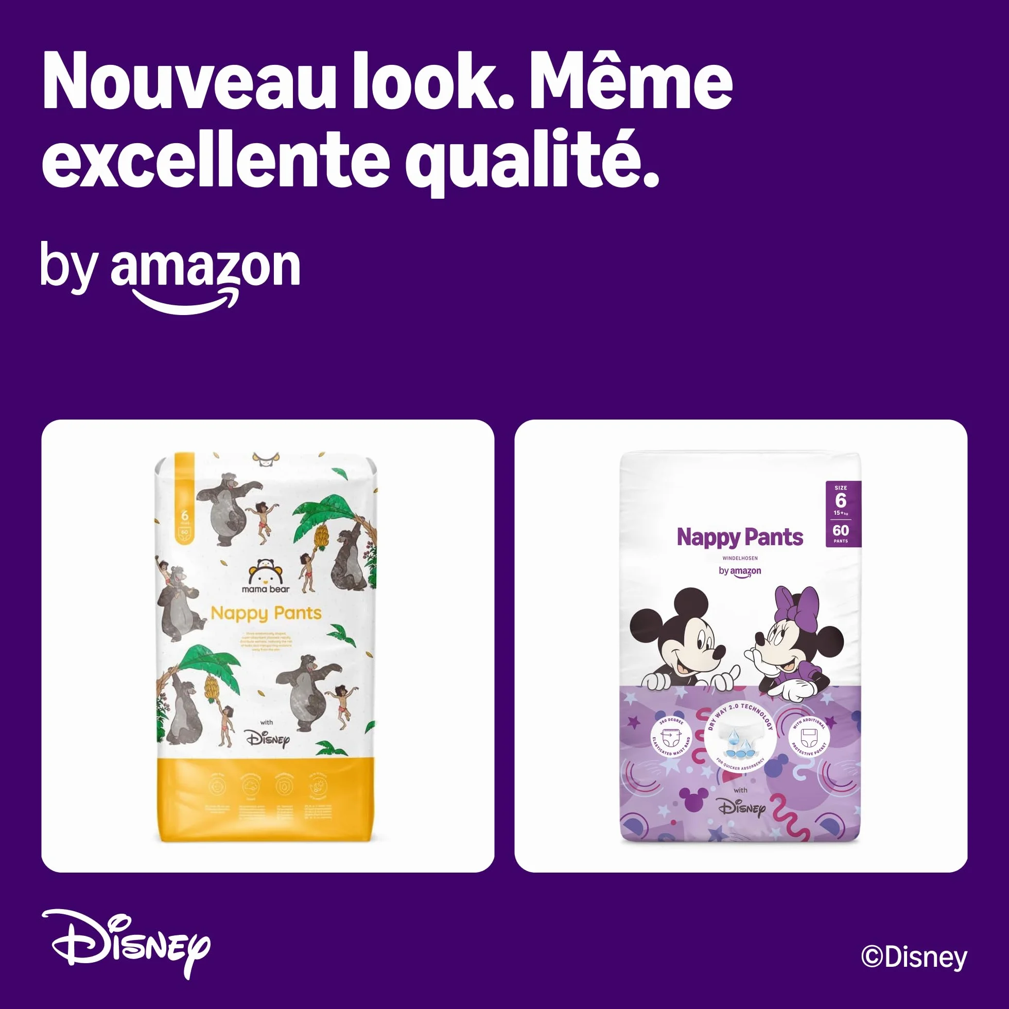 Disney Pañales de Aprendizaje Talla 6 60 Unidades Blancos