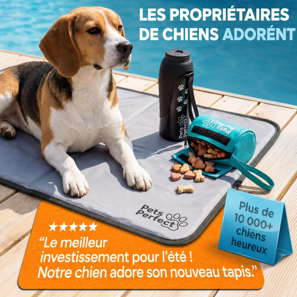 Cooling Mat Dog Tapis Rafraichissant Chien Auto Refroidissant Gel Non Toxique XL XXL Pliable