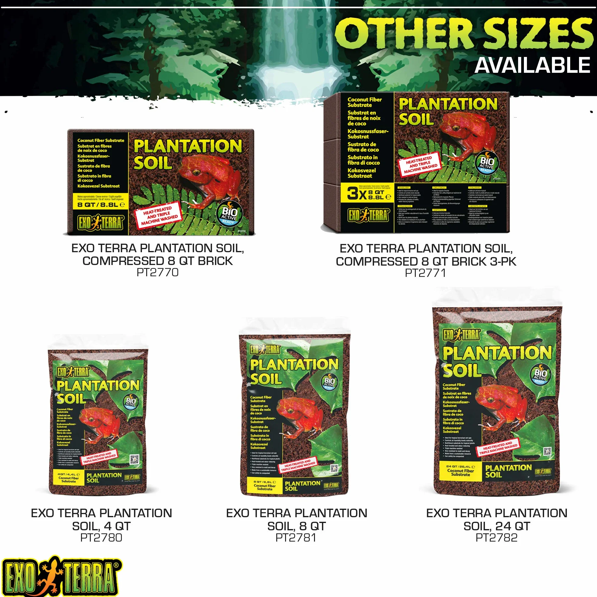 RC Hagen Exo PT2771 Plantation Terra 8 pintes 3 Pack