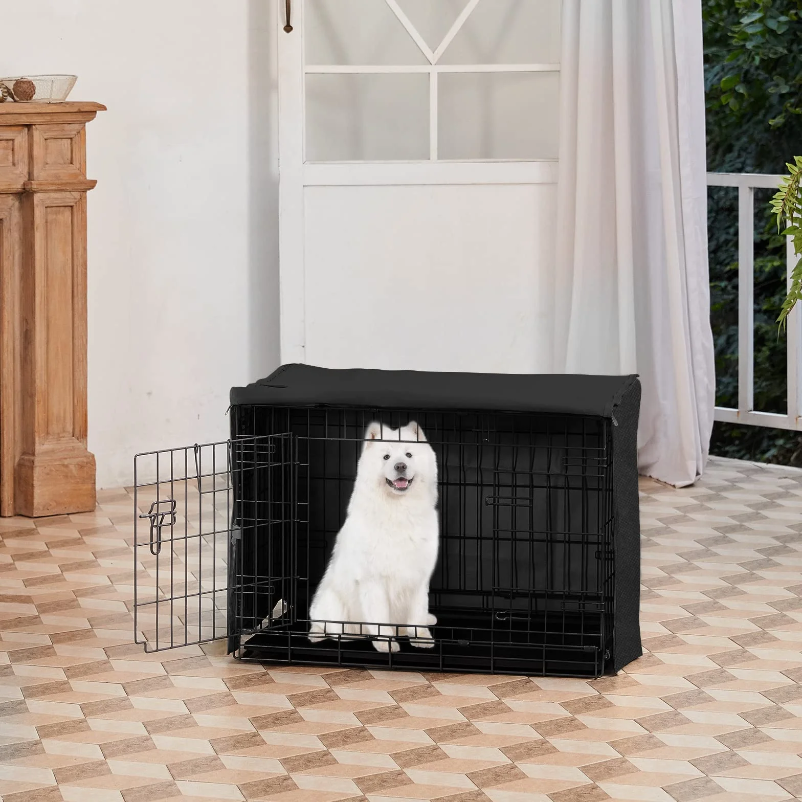 X-ZONE PET Housse de cage à double porte pour chien en polyester 61-121,9 cm