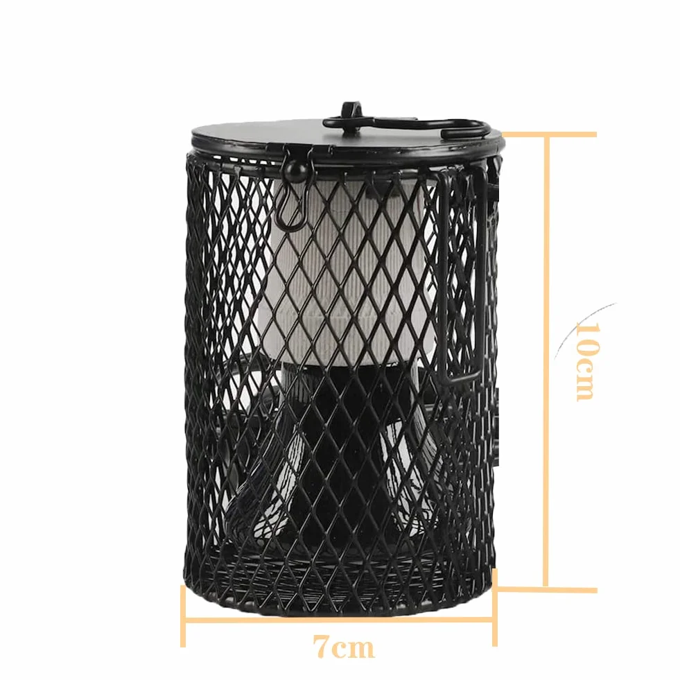 Lampe chauffante pour reptiles 100W céramique sans lumière avec cage