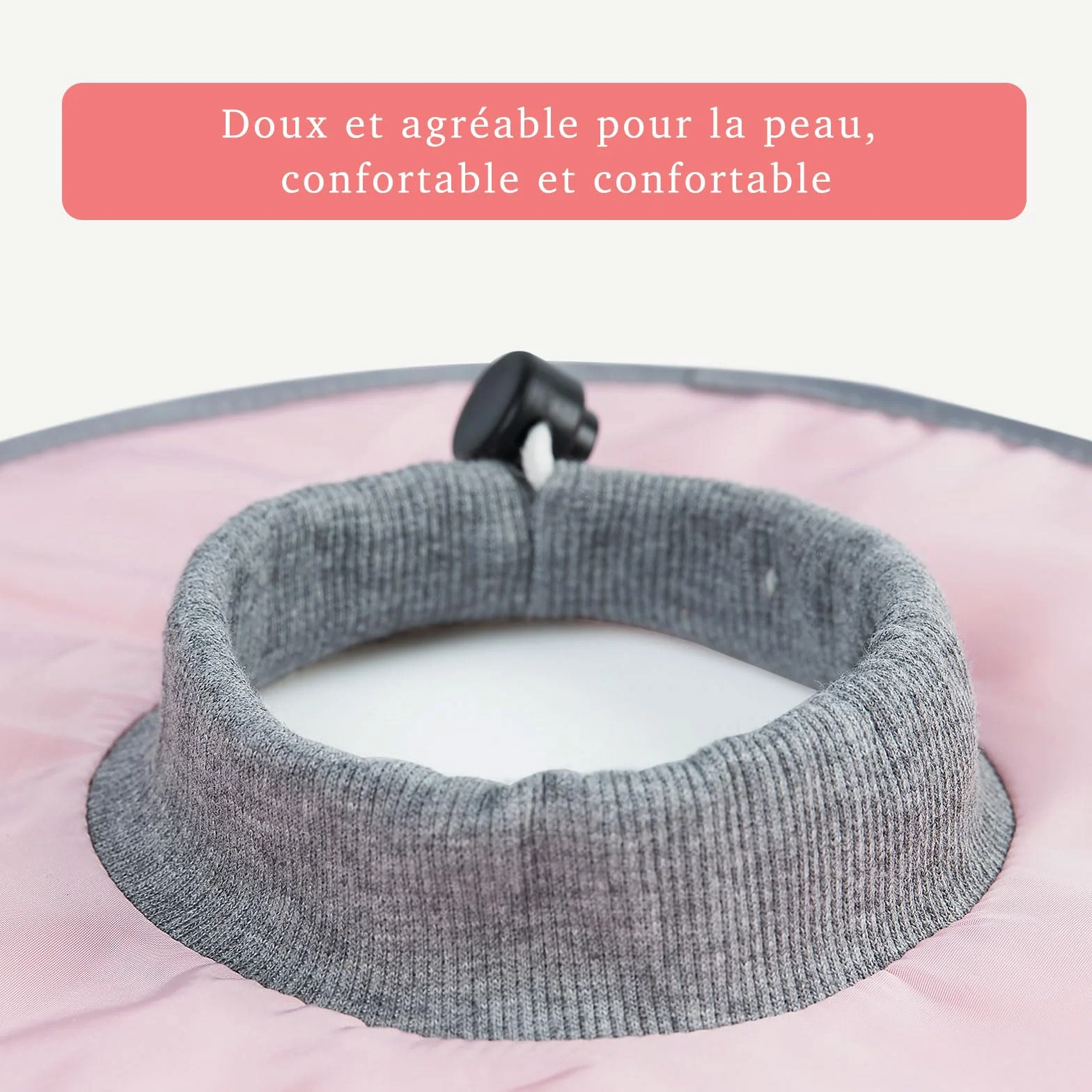 Collerette Chat Anti Léchage Réglable pour Chirurgie GIONAR Rose