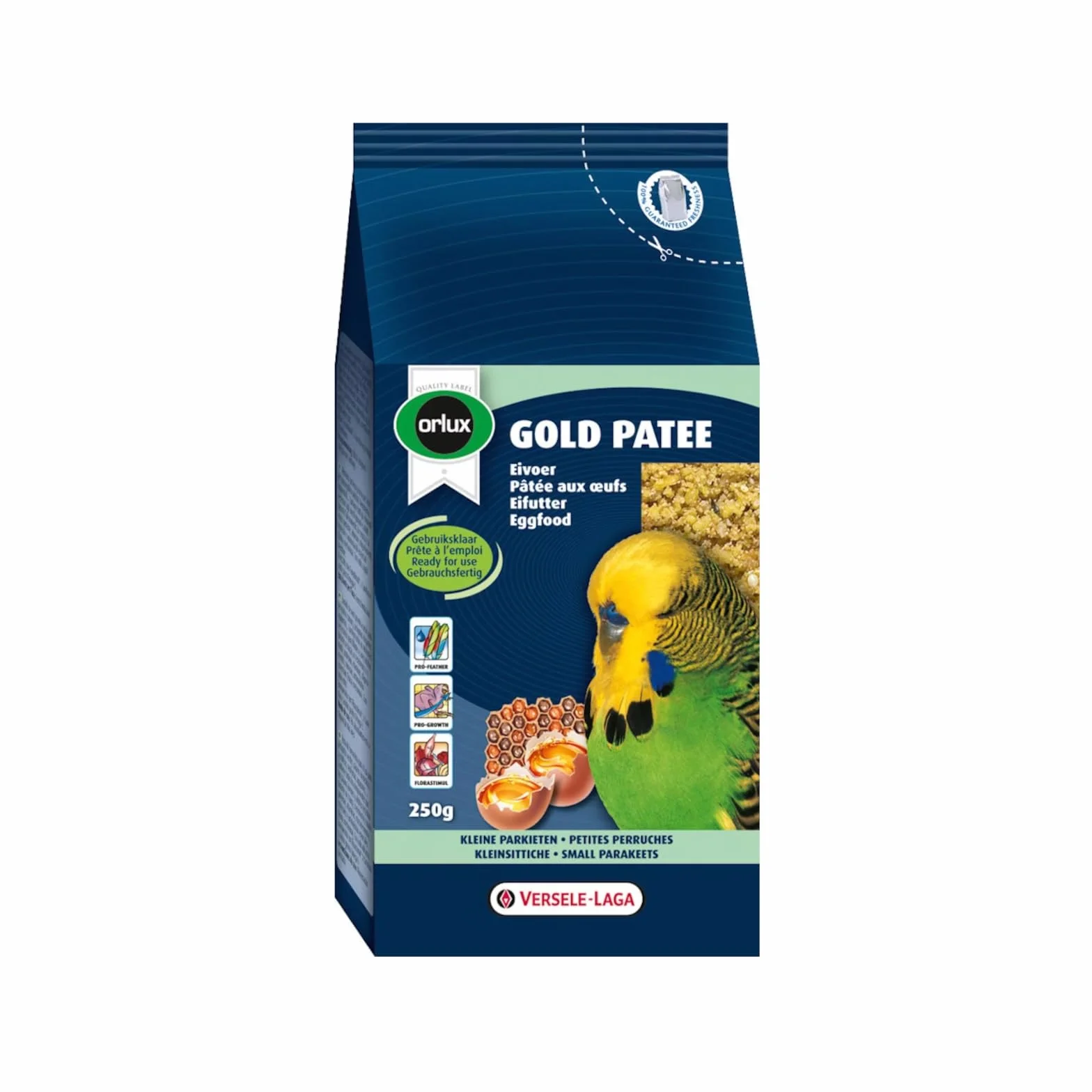 Orlux Gold Patee Petits Perruches 2 x 250 g Nourriture à l'œuf prête à l'emploi avec iode