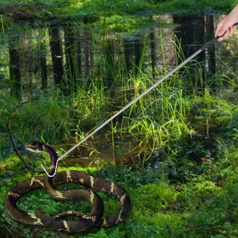 Pince serpent professionnelle pliable en acier inoxydable rétractable 100 cm
