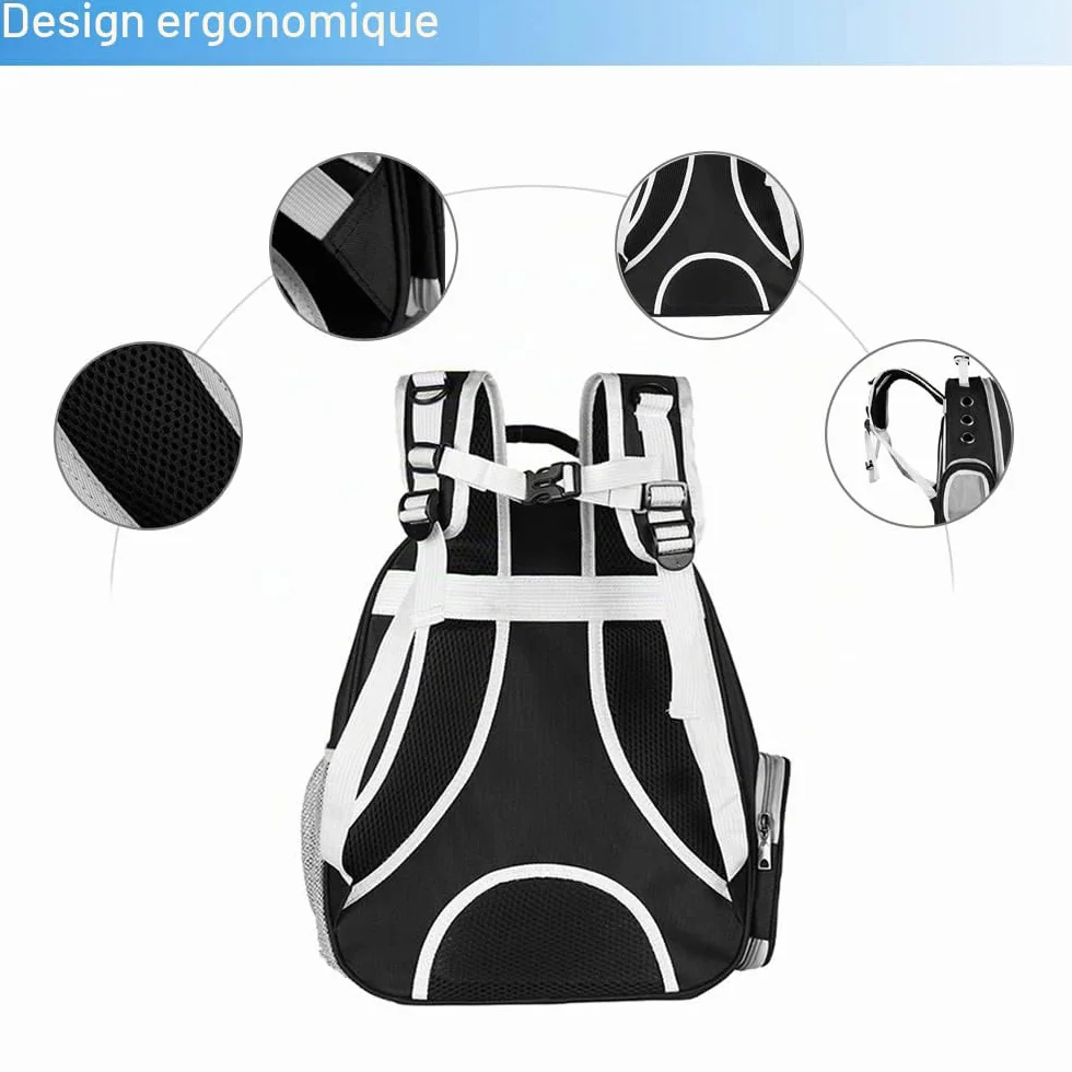 Sac à Dos de Transport pour Chat Chien approuvé par Les compagnies aériennes Capsule Transparente ventilé Voyage