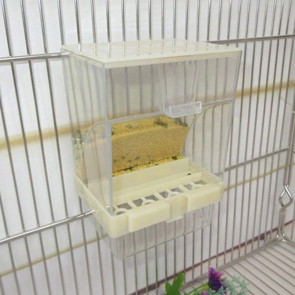 Mangeoire Automatique pour Oiseaux Distributeur de Graines Bol Jouet pour Perruches, Conures, Aras, Canari, 1 Pièce