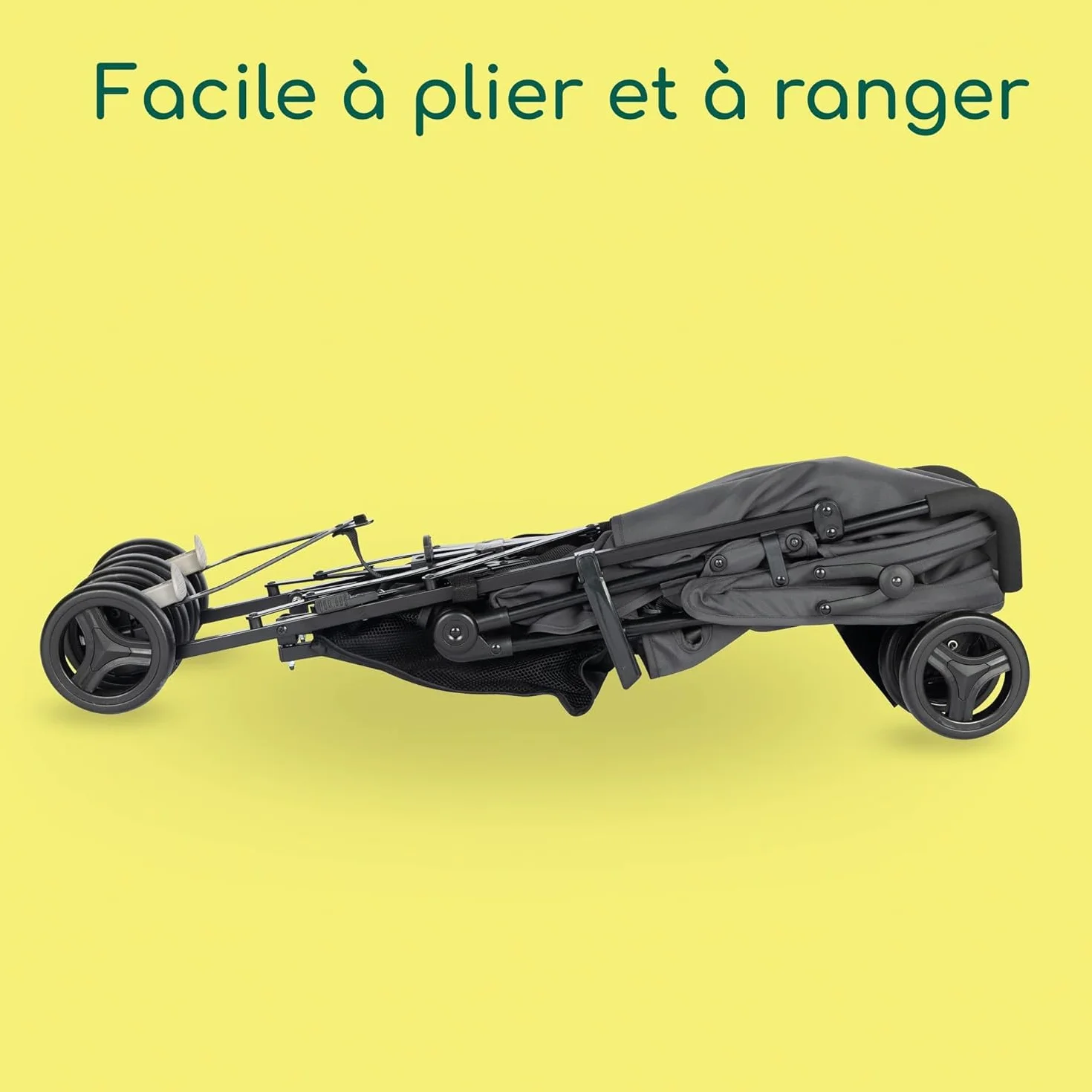 Bebeconfort Rainbow Poussette Canne Multipositions Compacte Légère 6 mois à 4 ans 22 kg Mineral Graphite