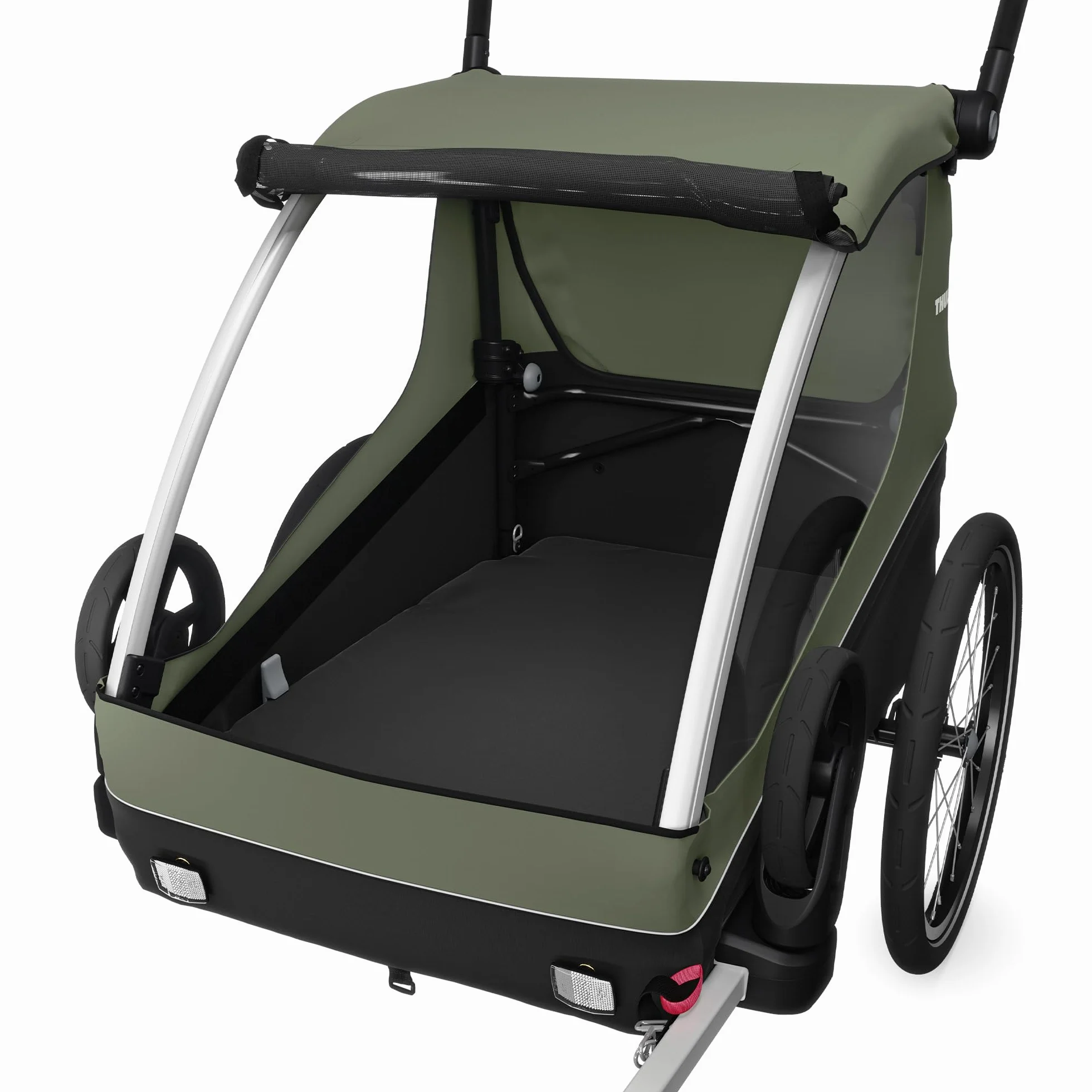 Thule Courier Remorque De Vélo Enfants Chiens Cargo Vintage Green