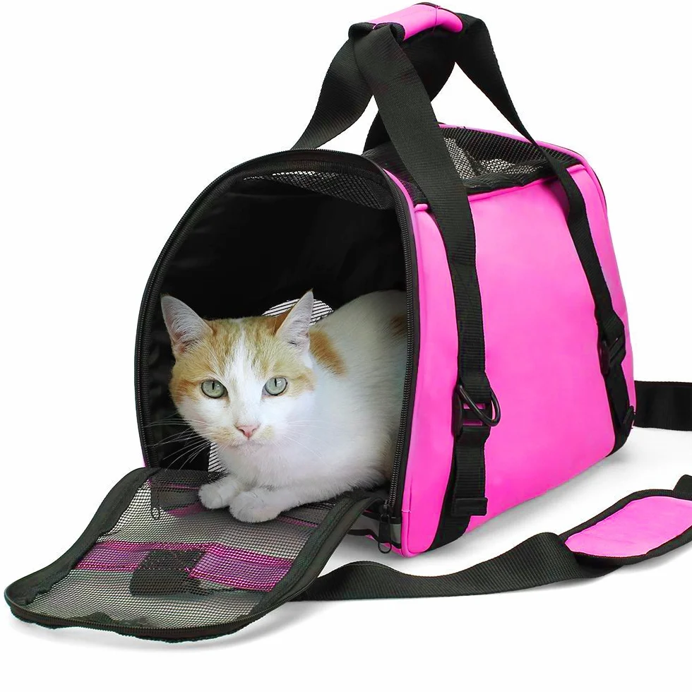 ZaneSun Sac de Transport pour Chat Côté Souple Pliable Approuvé par la compagnie aérienne