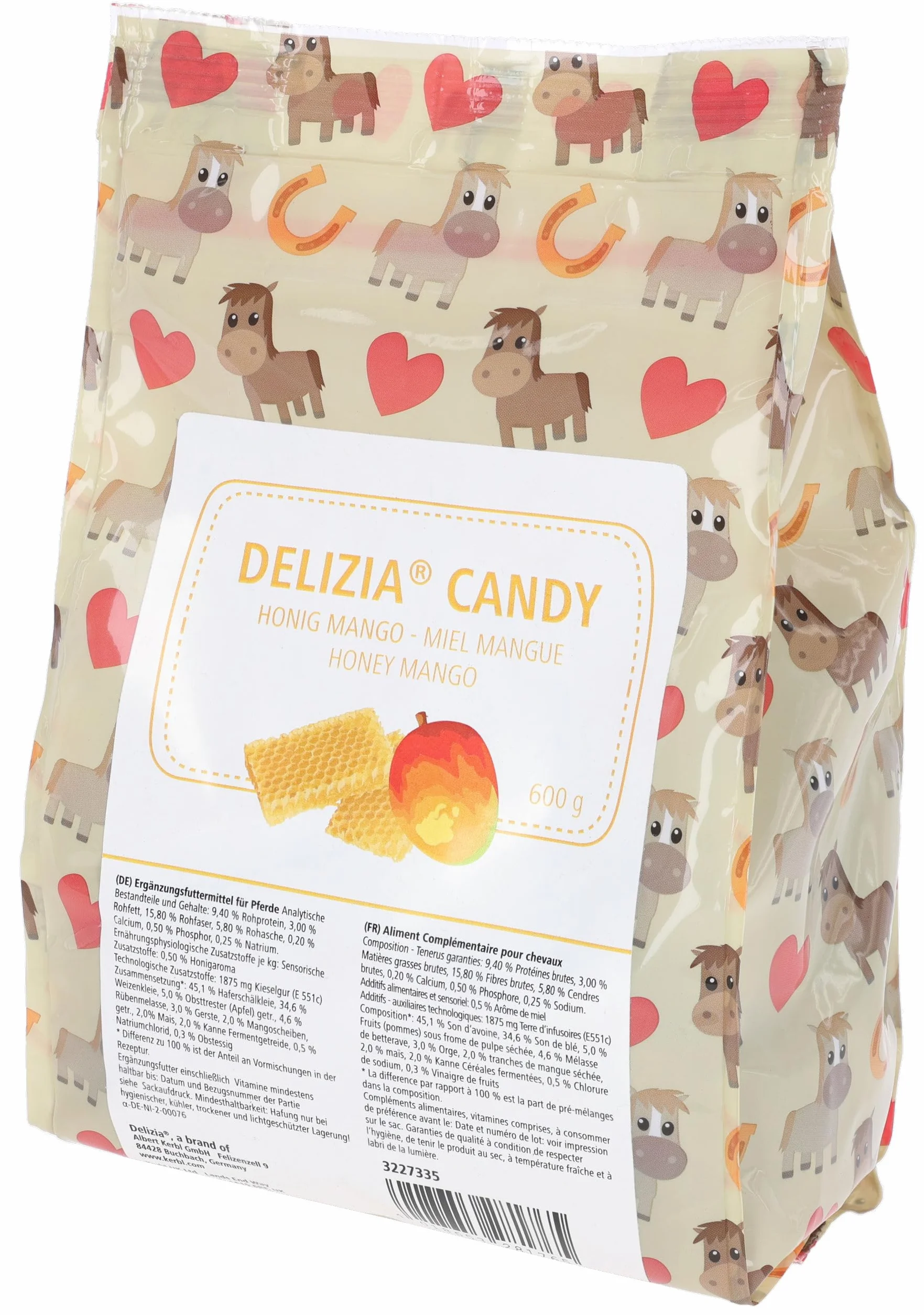 Covalliero Delizia Candy miel/mangue 600 g