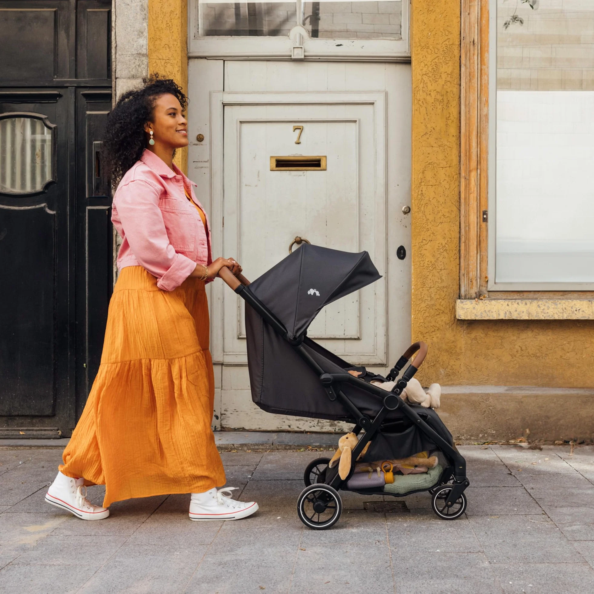 Bebeconfort Sunlite poussette canne compacte 0-4 ans 22 kg légère 7,2 kg 3 positions inclinaison inclinable d'une main grand panier Tinted Grey